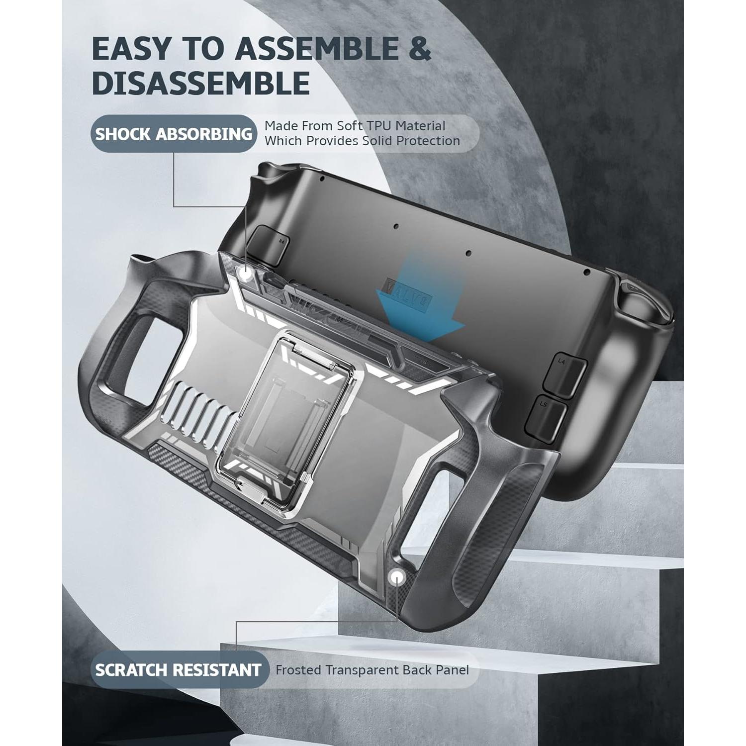 Funda Mumba para Steam Deck OLED 2023 con Soporte y TPU