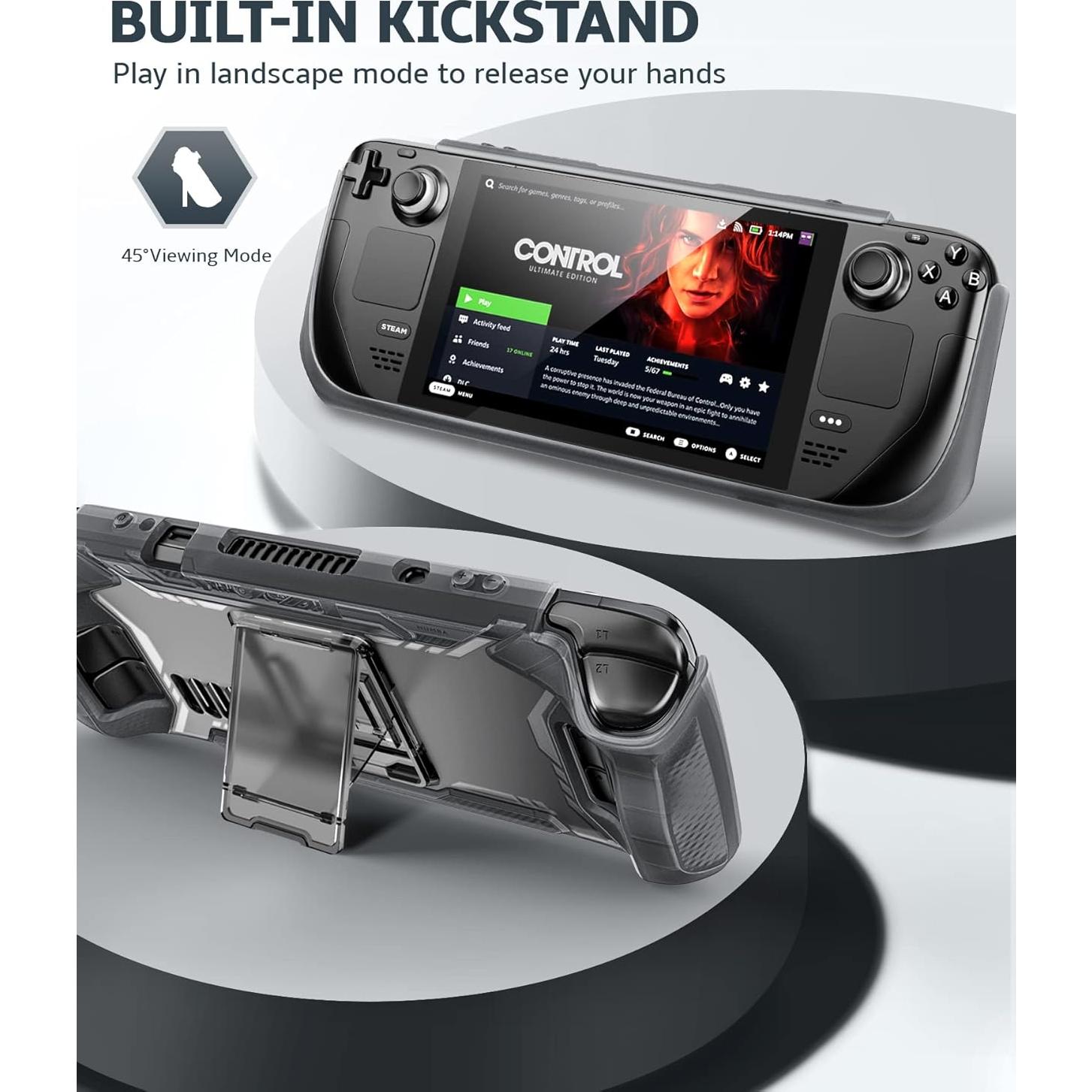 Funda Mumba para Steam Deck OLED 2023 con Soporte y TPU