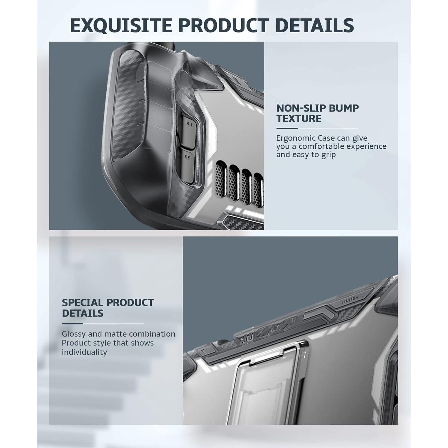 Funda Mumba para Steam Deck OLED 2023 con Soporte y TPU