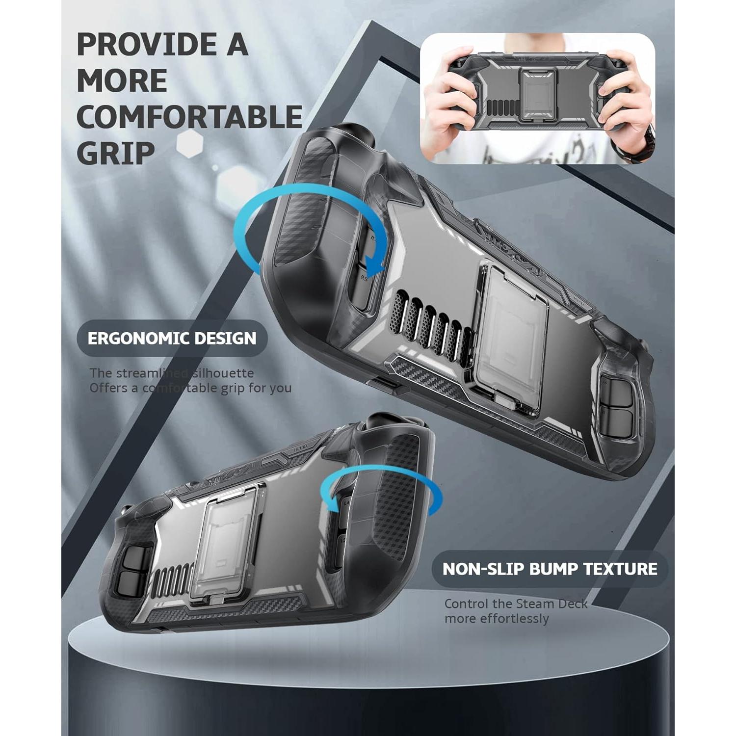 Funda Mumba para Steam Deck OLED 2023 con Soporte y TPU