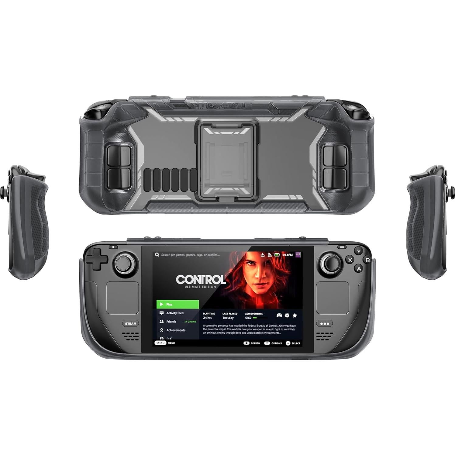 Funda Mumba para Steam Deck OLED 2023 con Soporte y TPU