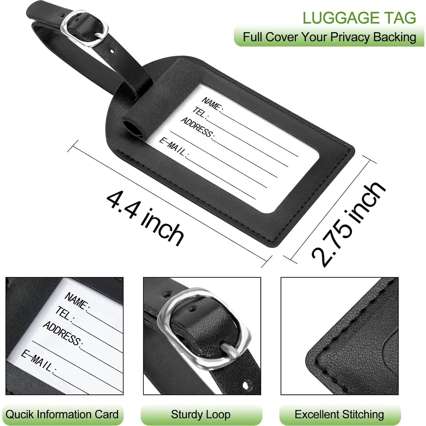 Portafolio de Pasaporte PASCACOO RFID con Etiqueta de Equipaje