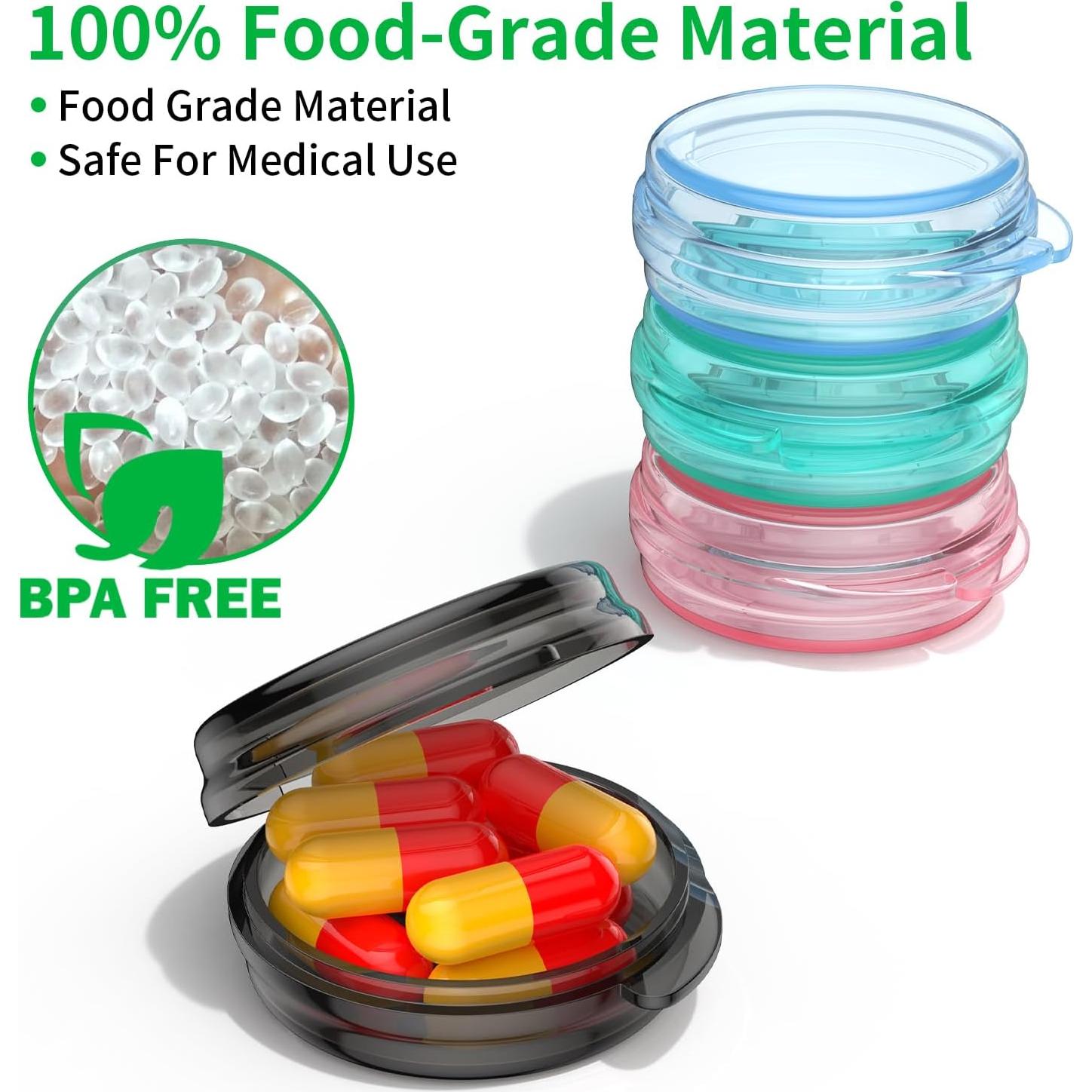 Estuche Organizador de Pastillas Urekt 4 Paquete 4.26 cm