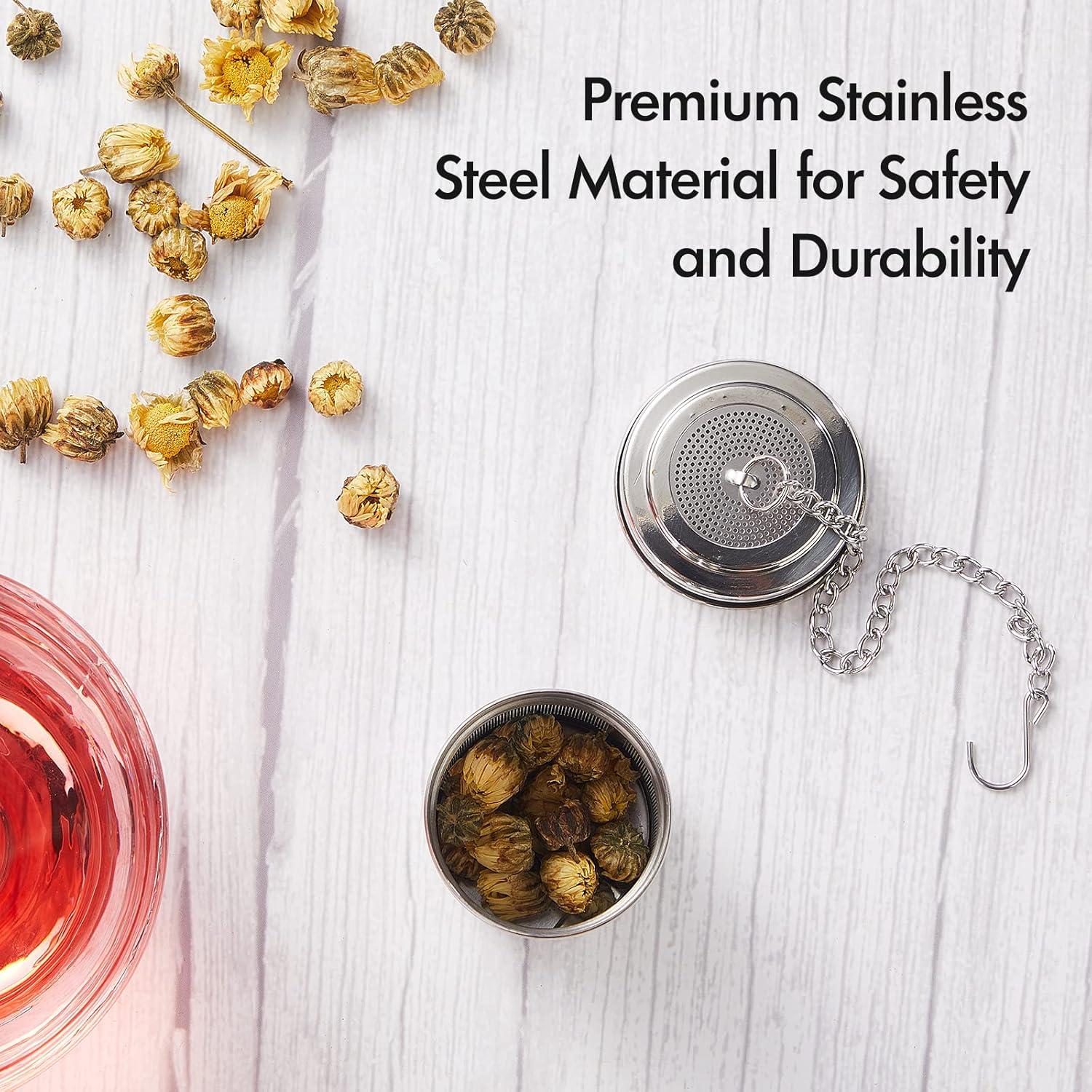 Infusor de Té House Again Acero Inoxidable 2 Piezas Grande y Pequeño