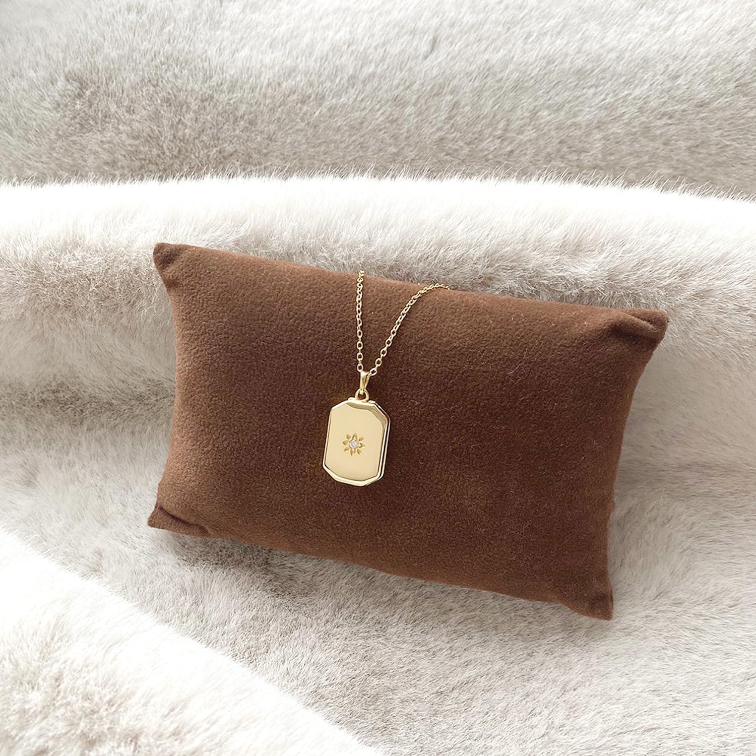 Collar Locket de Foto Rectangular STARepublic en Plata 925 y Oro 14K