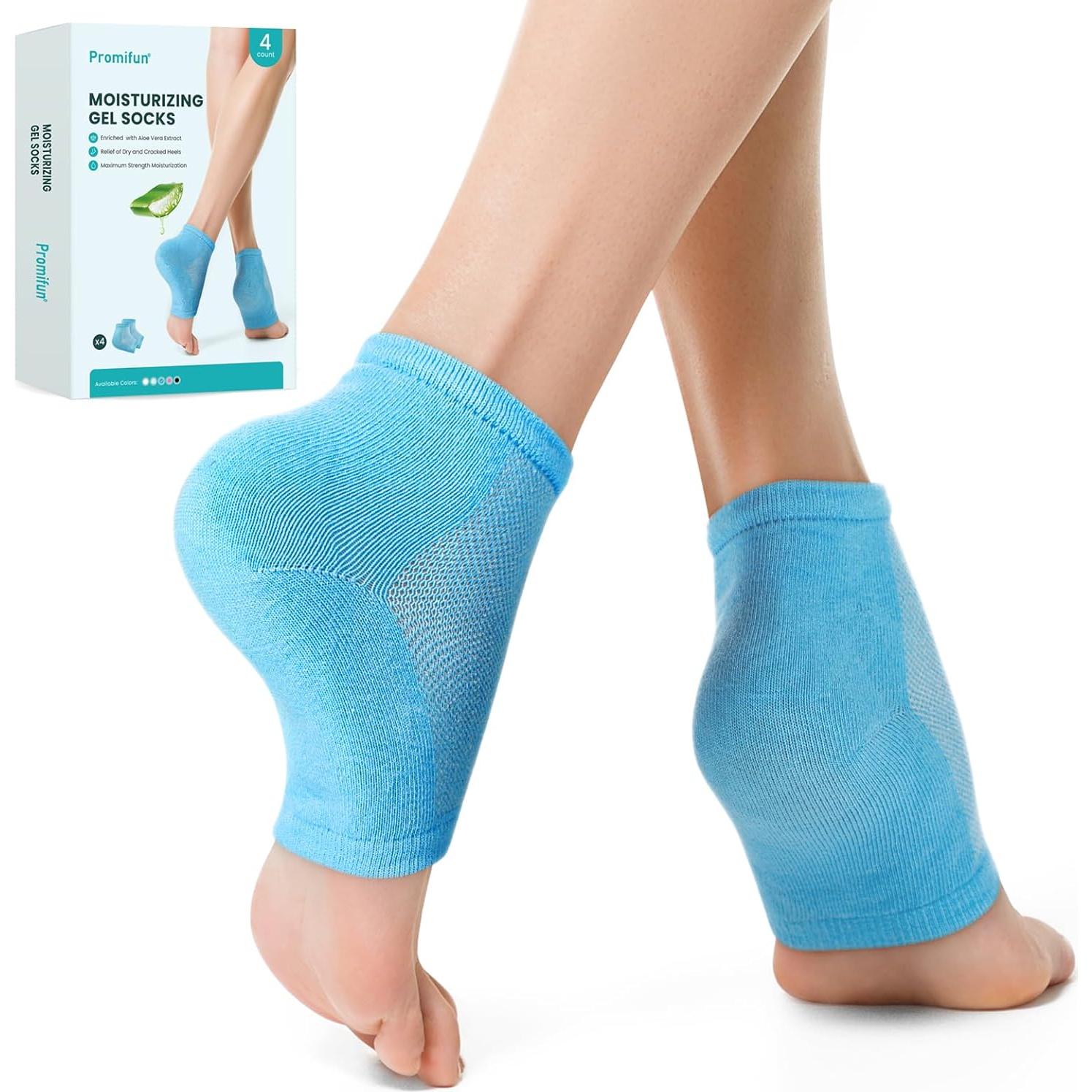 Calcetines Hidratantes Promifun para Talones Agrietados - 2 Pares