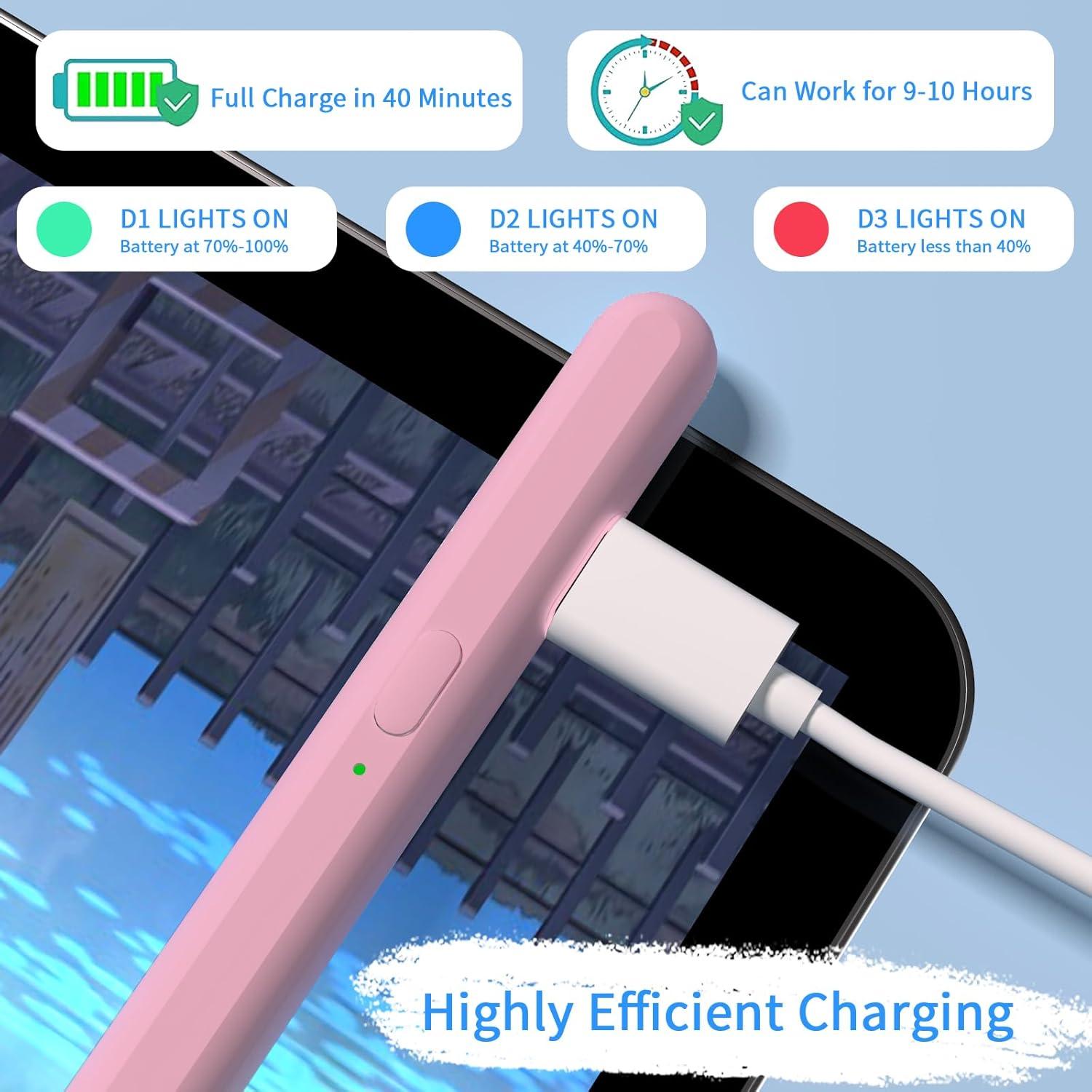 Lápiz Stylus Universal JXYHMY para Pantallas Táctiles - Gradiente Blanco Rosa