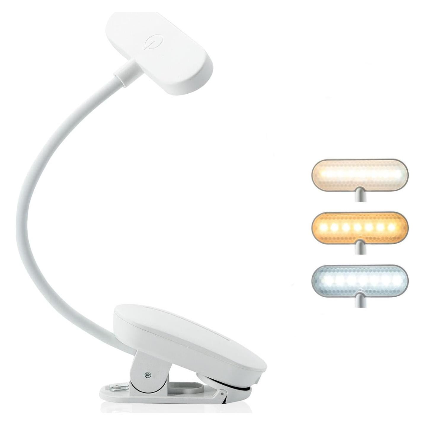 Luz de libro recargable Elampros BK01 con 14 LED y 3 temperaturas