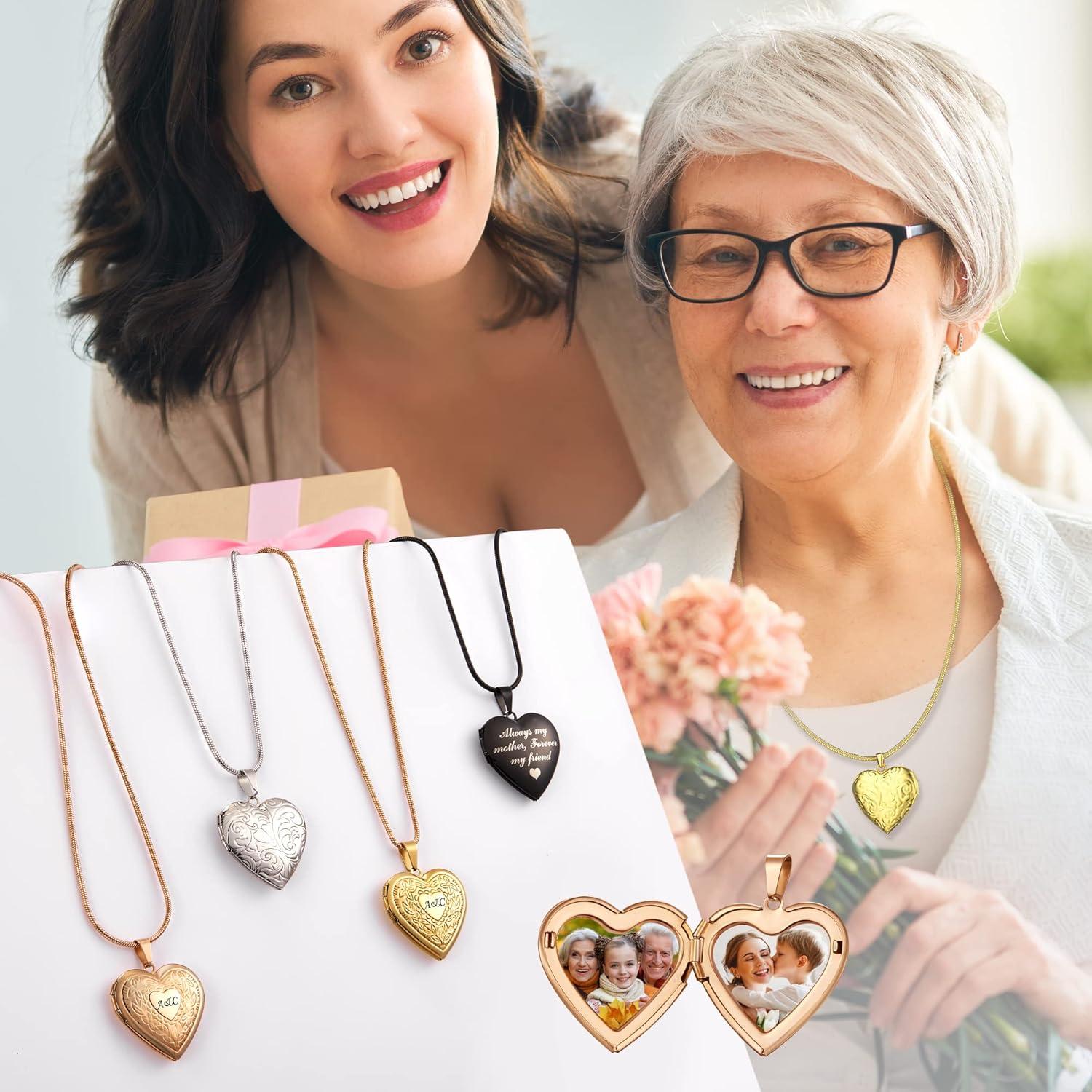 Collar medallón personalizado Fanery Sue oro rosa 2.8 cm