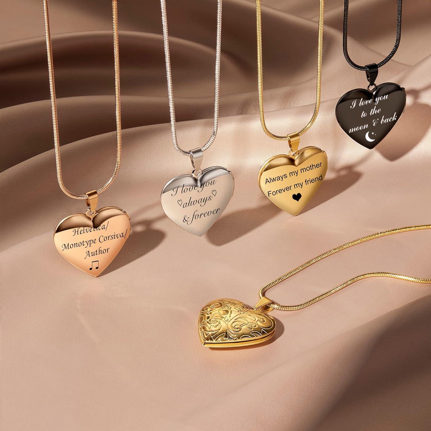 Collar medallón personalizado Fanery Sue oro rosa 2.8 cm