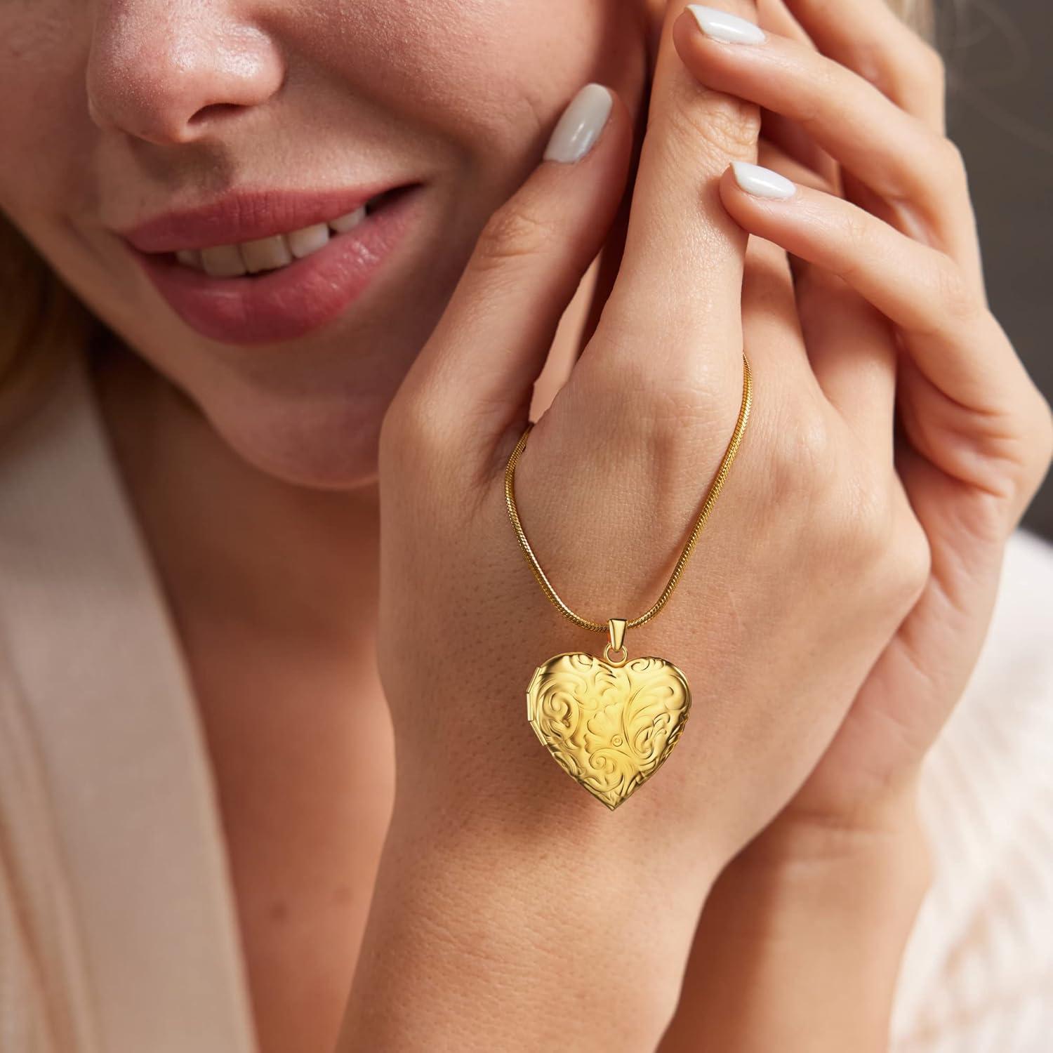 Collar medallón personalizado Fanery Sue oro rosa 2.8 cm