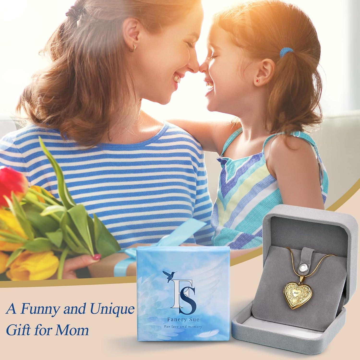 Collar medallón personalizado Fanery Sue oro rosa 2.8 cm