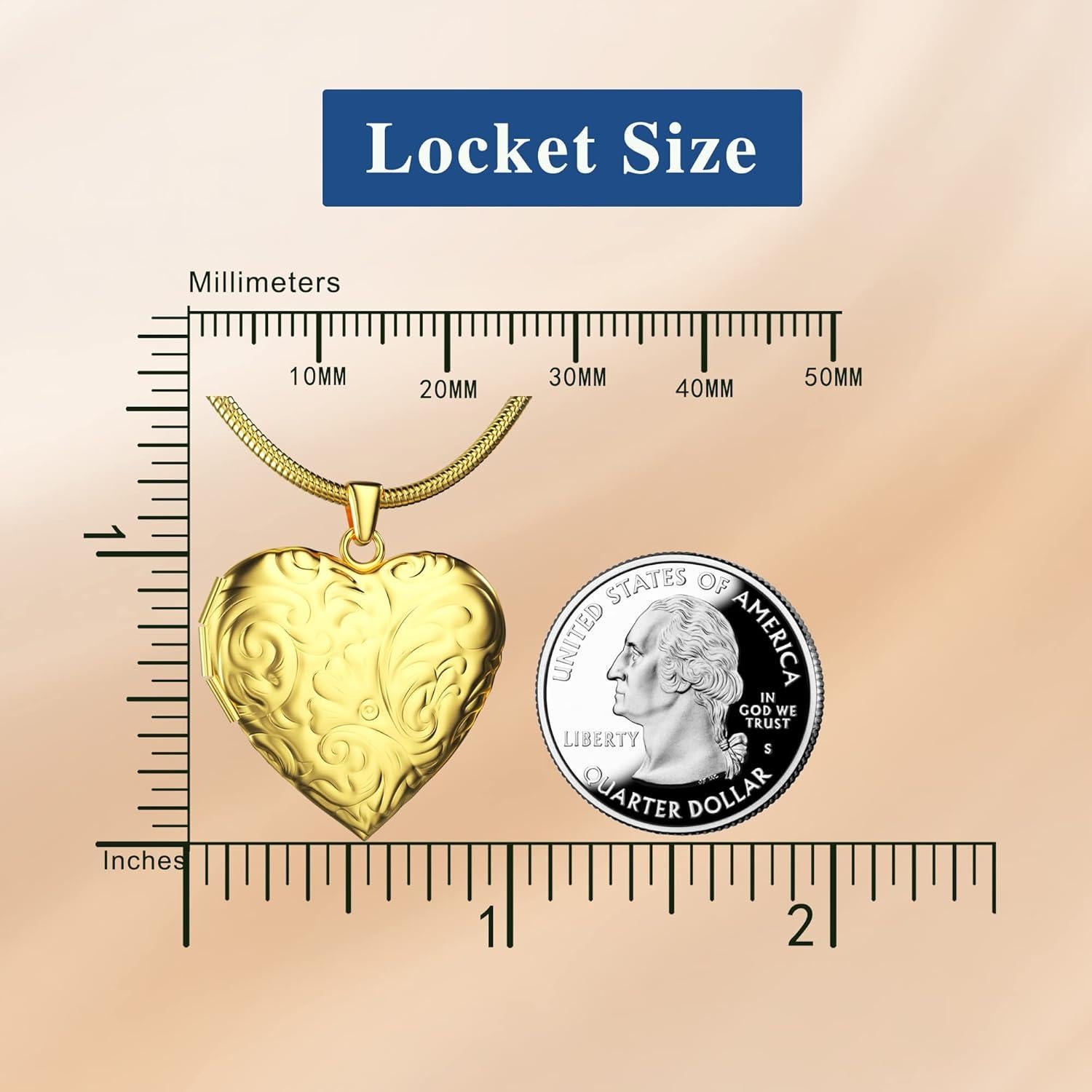 Collar medallón personalizado Fanery Sue oro rosa 2.8 cm