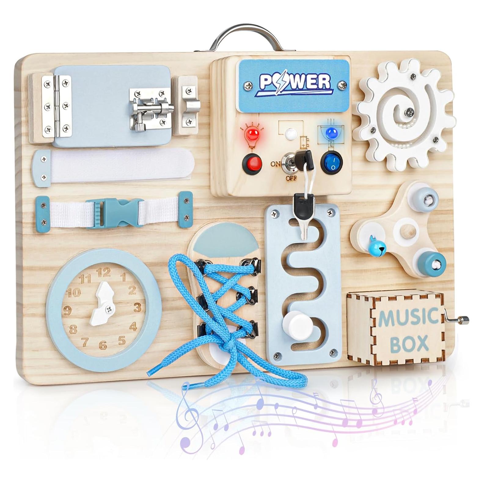 Tablero Ocupado Montessori Joyreal con Luces LED - Juguete Sensorial