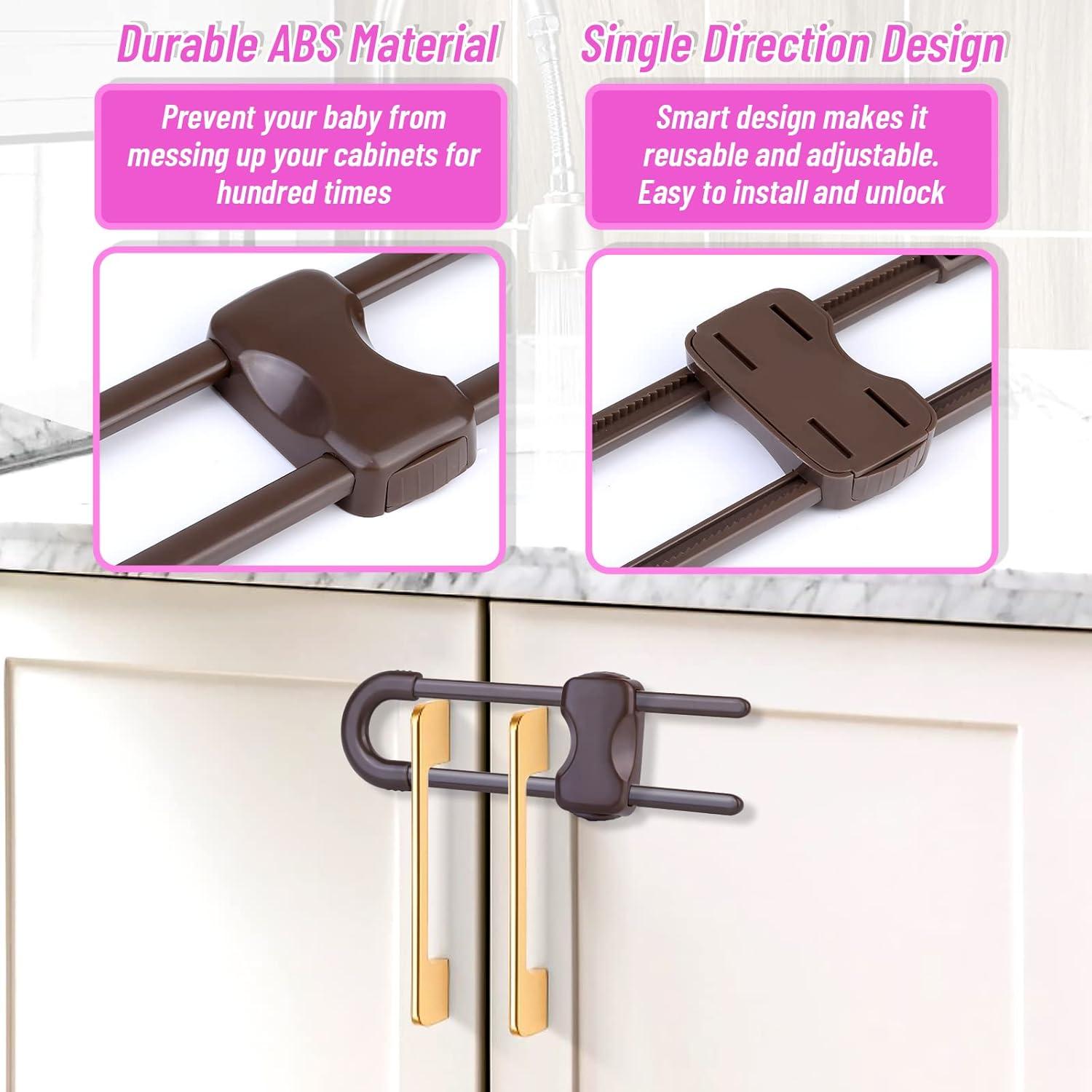 12 Cerraduras de Seguridad para Gabinetes Modacraft Ajustables