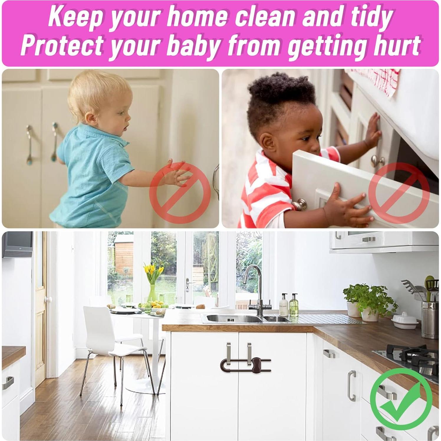 12 Cerraduras de Seguridad para Gabinetes Modacraft Ajustables