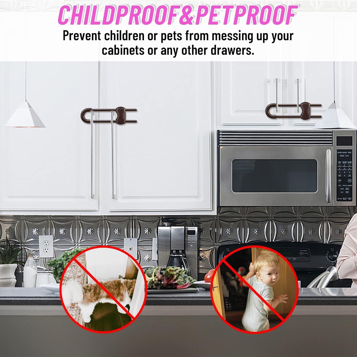 12 Cerraduras de Seguridad para Gabinetes Modacraft Ajustables