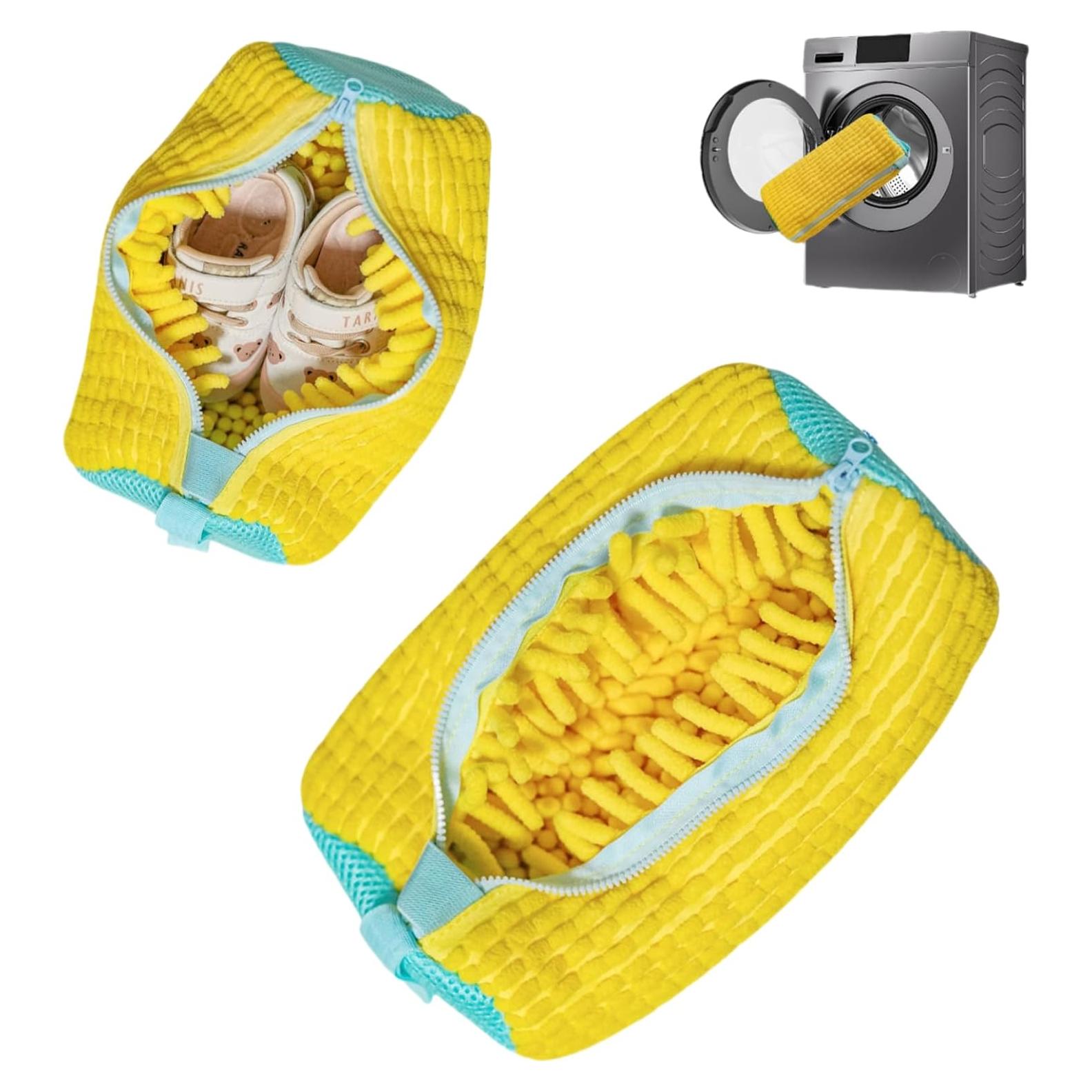 Bolsa de Lavado de Zapatos PACIFOO Amarilla 39x19x19cm