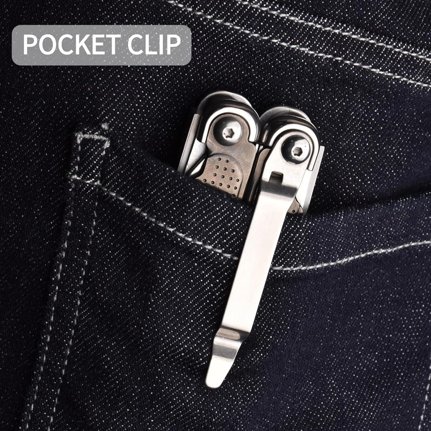 Multiherramienta SQT2048 20 en 1 Plegable Negro