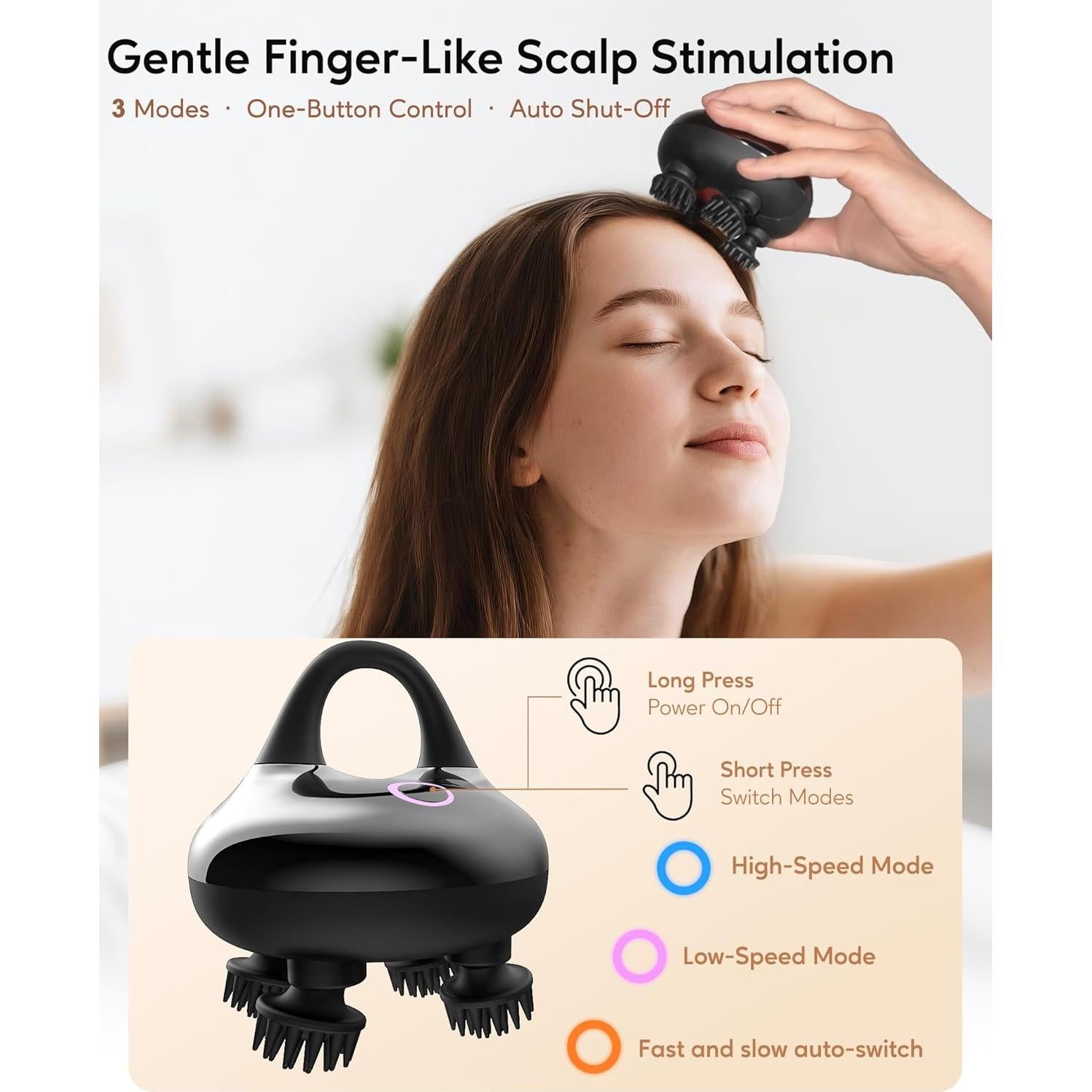 Masajeador eléctrico Arboleaf para cuero cabelludo 6 en 1