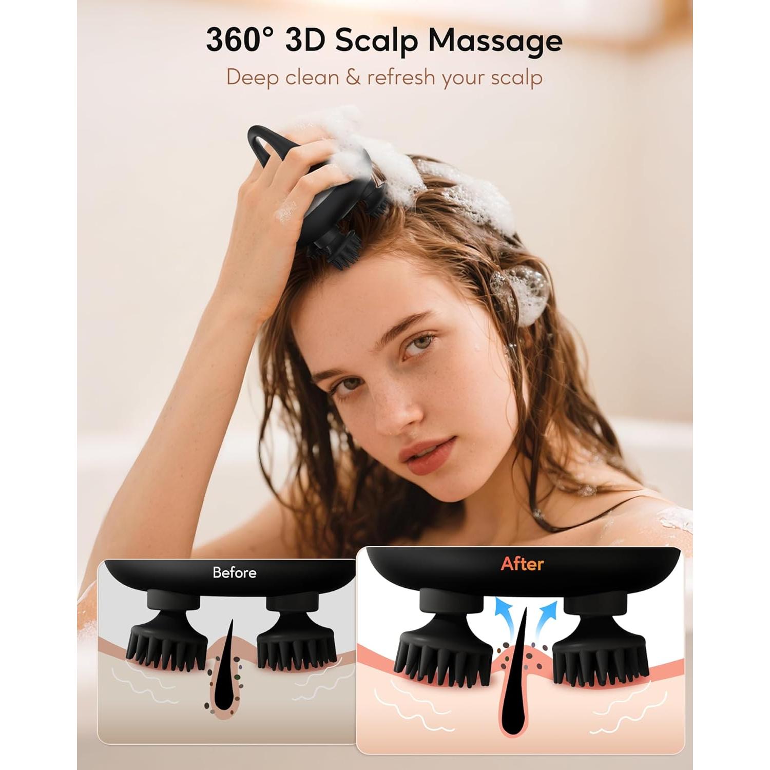 Masajeador eléctrico Arboleaf para cuero cabelludo 6 en 1