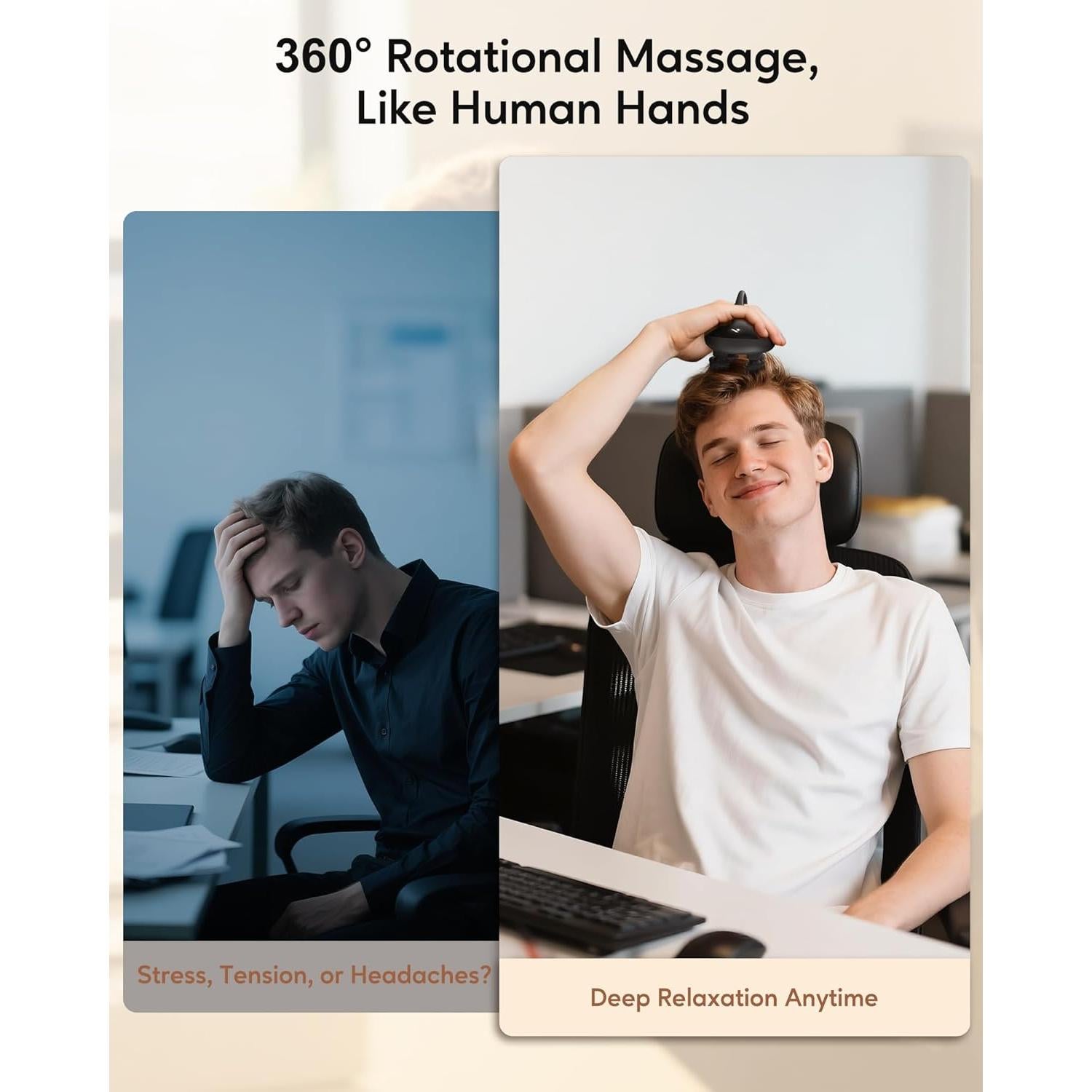 Masajeador eléctrico Arboleaf para cuero cabelludo 6 en 1