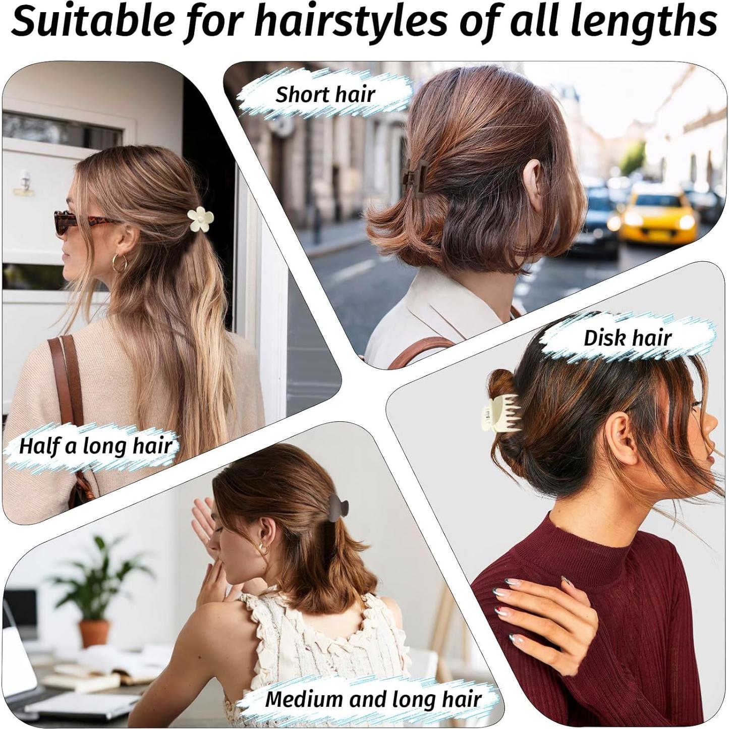 Pinzas para Cabello Drnytunk 12 Piezas 3.81 cm Antideslizantes