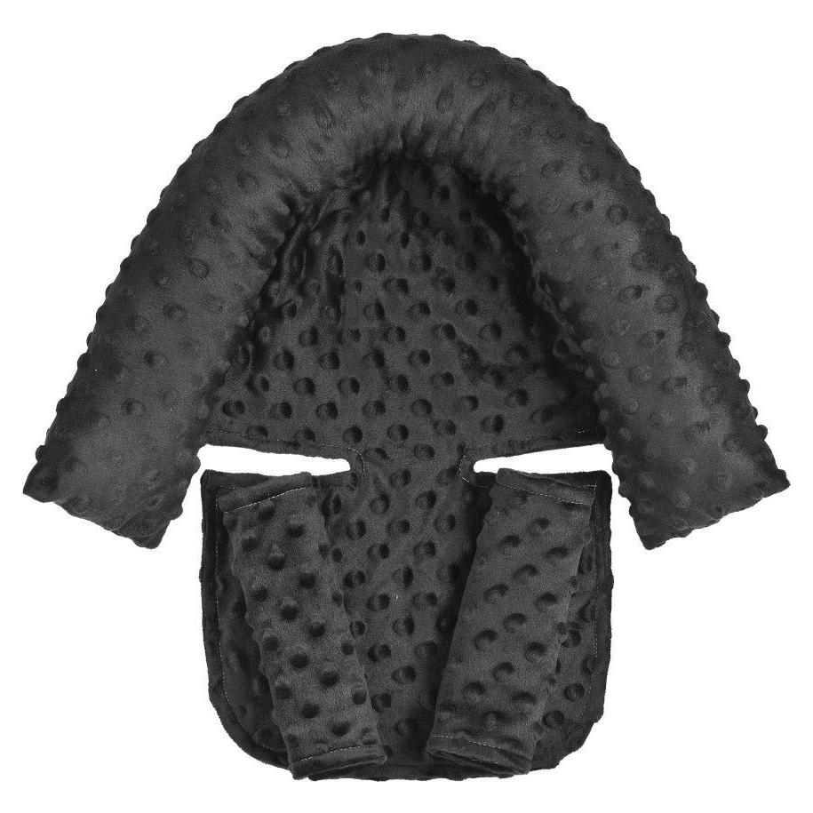 Soporte para cabeza y cubiertas de cinturón para bebé - Negro