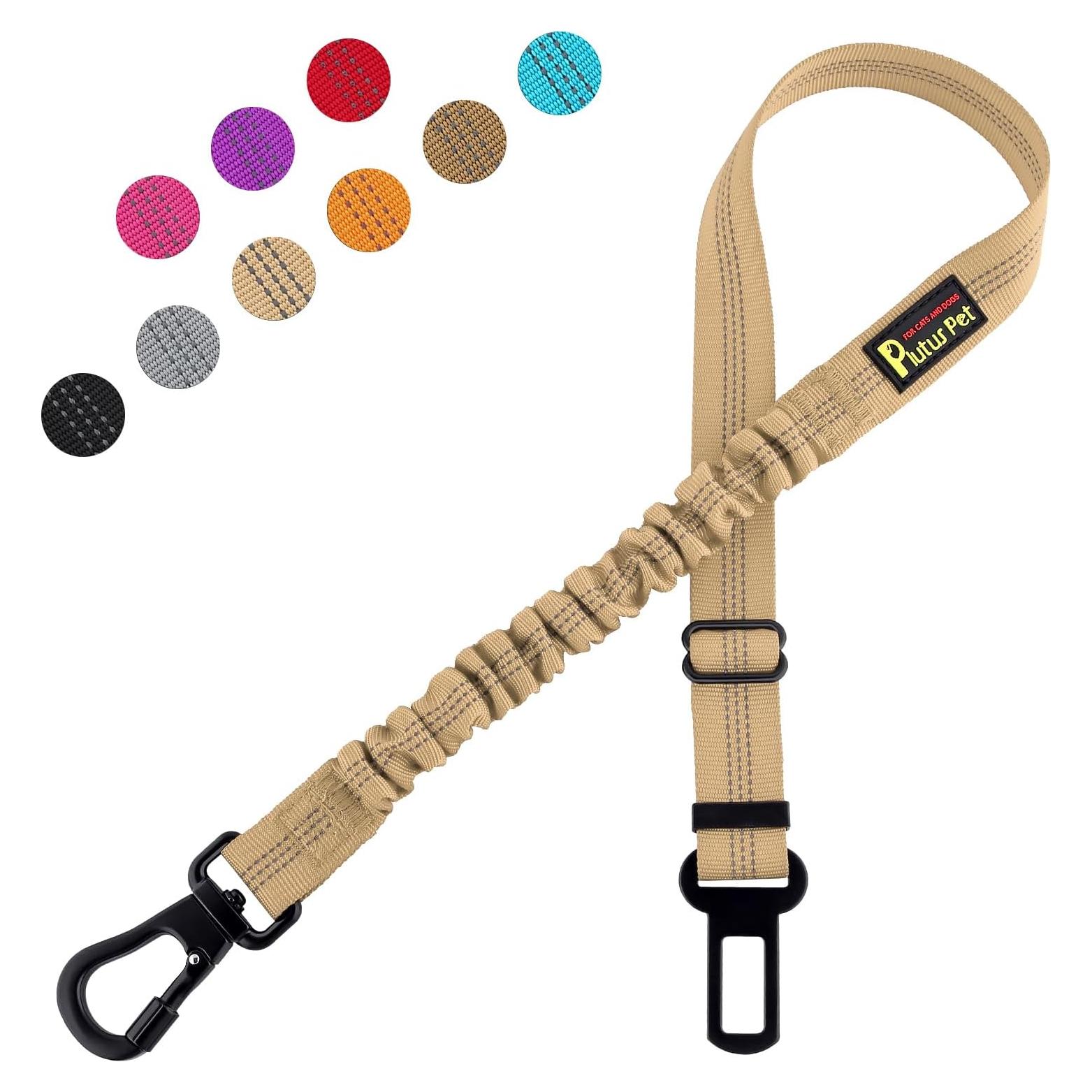 Cinturón de Seguridad para Perros Plutus Pet Ajustable Beige