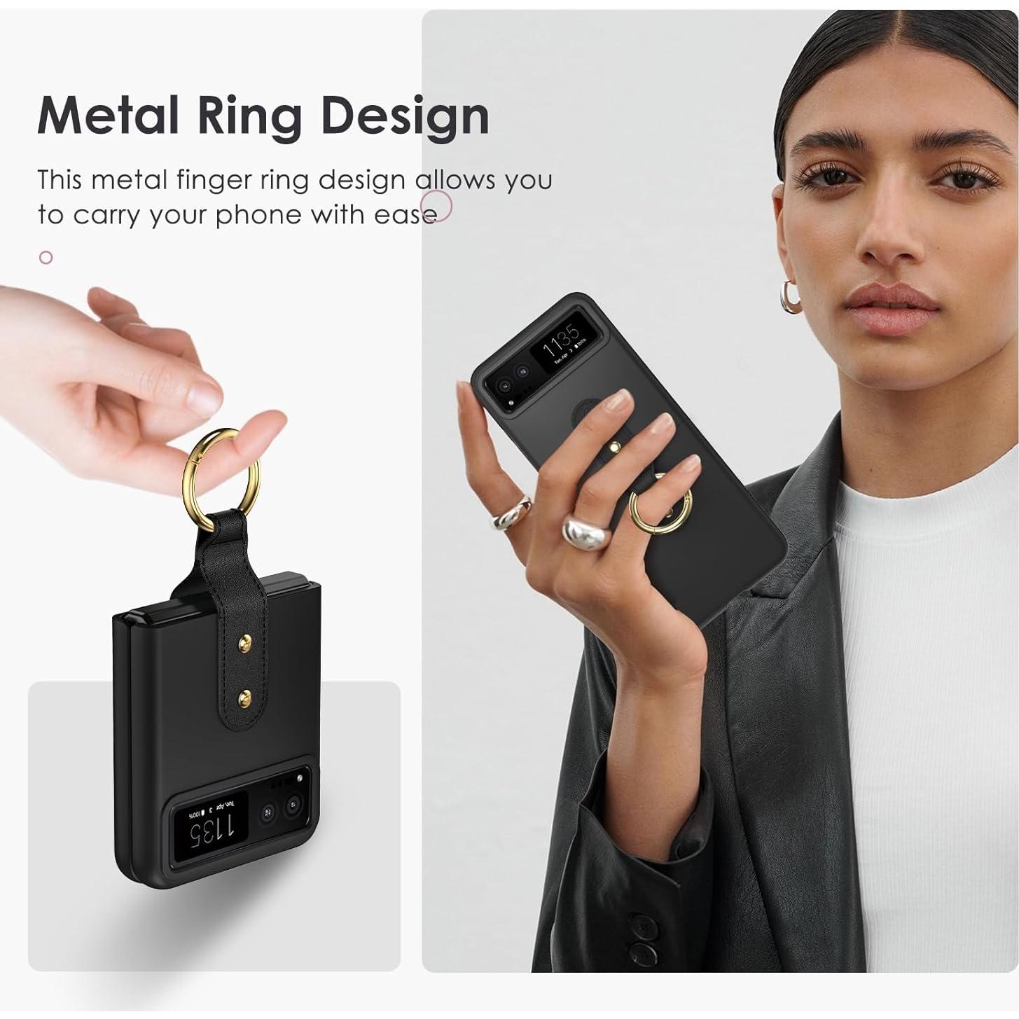 Funda Maxdara para Motorola Razr 2023 con Anillo y Protector