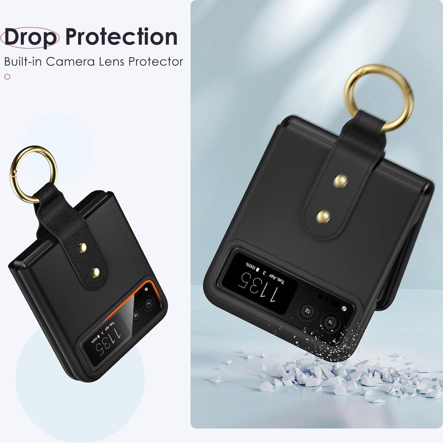 Funda Maxdara para Motorola Razr 2023 con Anillo y Protector