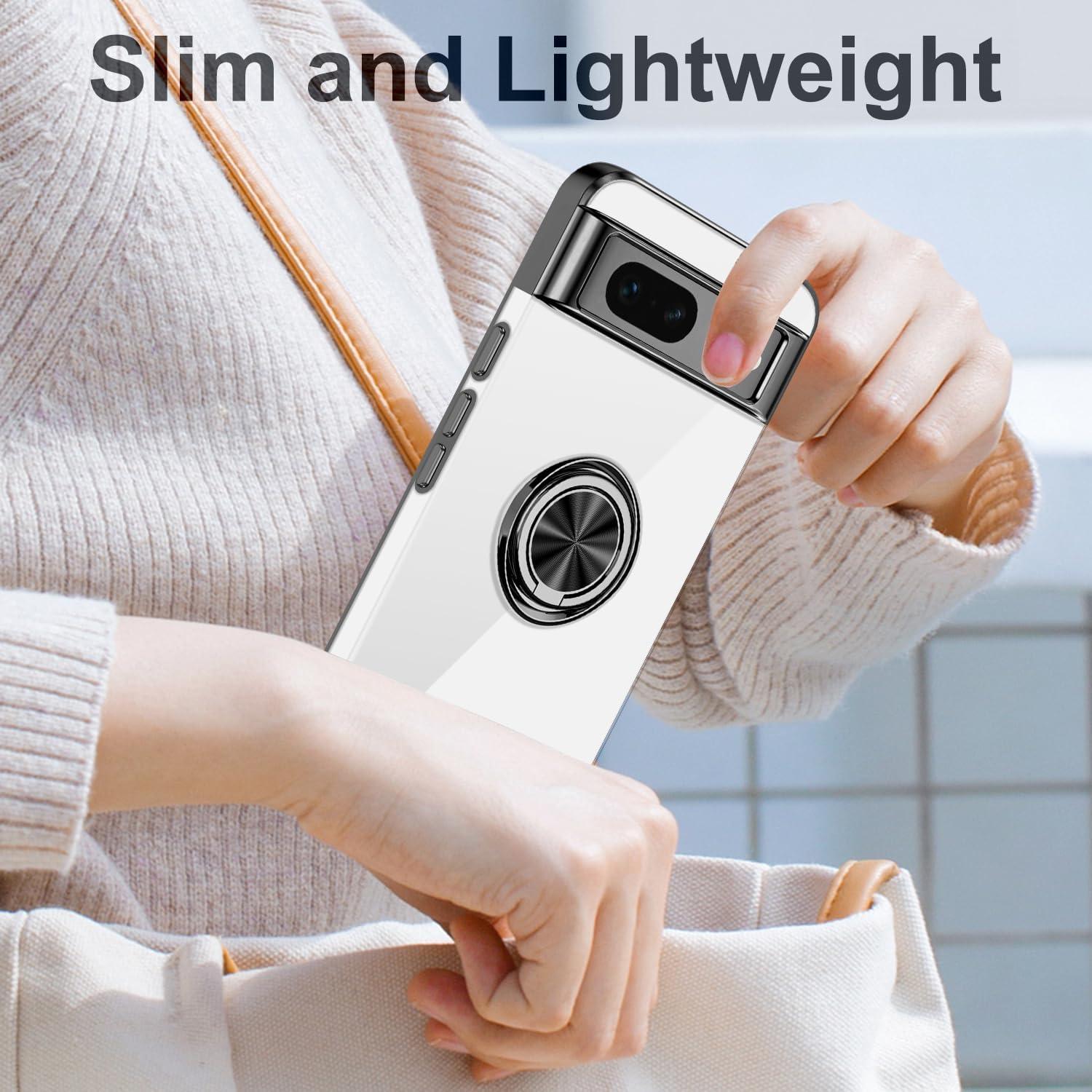 Funda Tnarru para Google Pixel 7 clara con soporte magnético