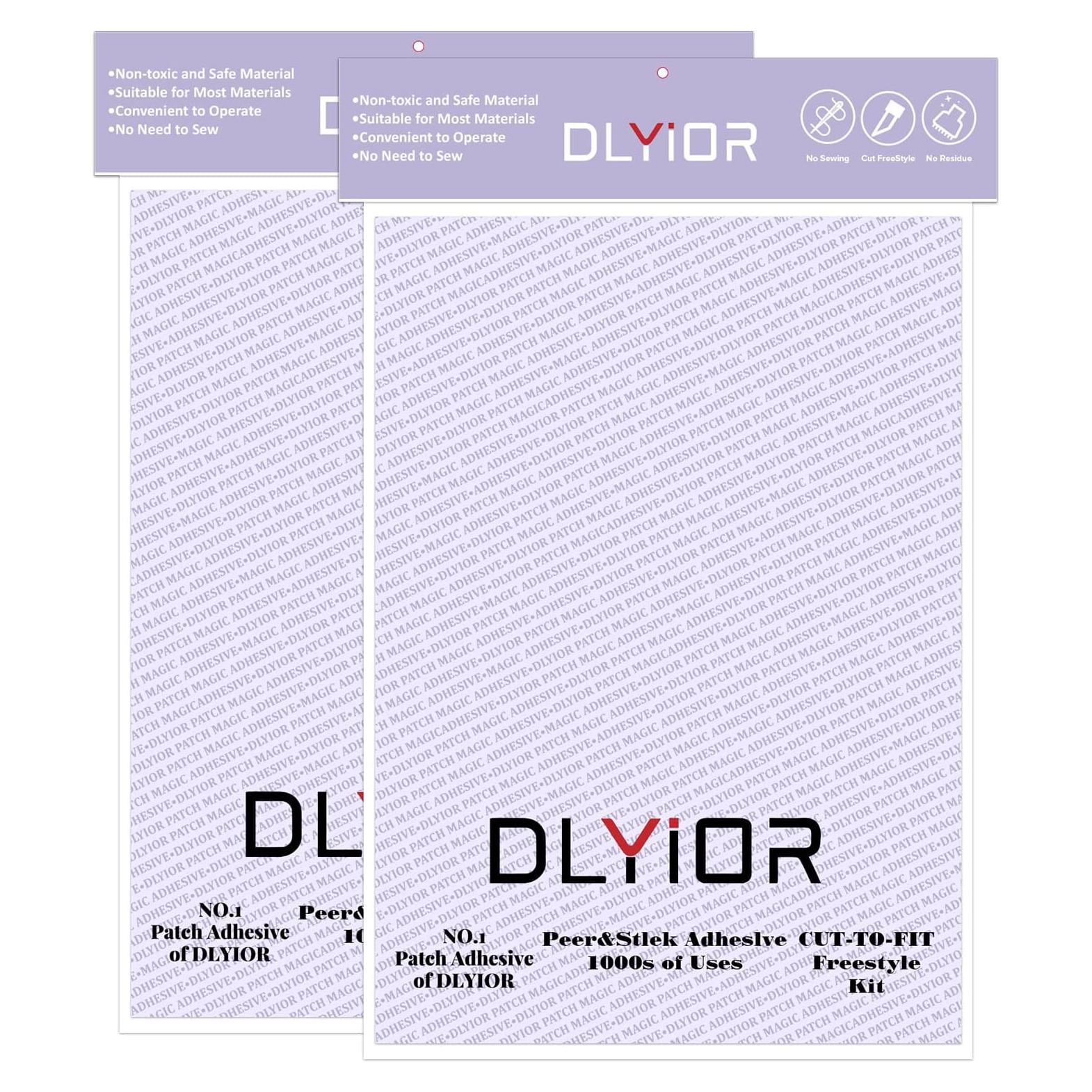 Pega Mágica Adhesiva DLYIOR 2 Paquete 21.6x30.5 cm Lavable