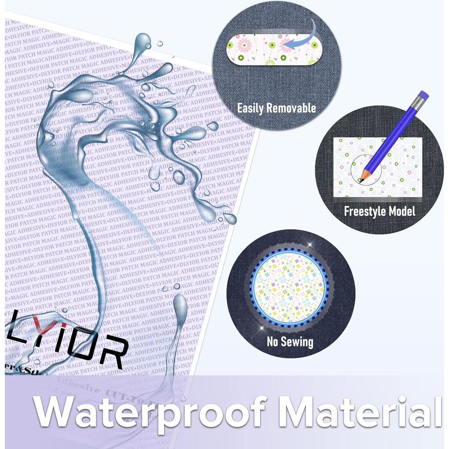 Pega Mágica Adhesiva DLYIOR 2 Paquete 21.6x30.5 cm Lavable