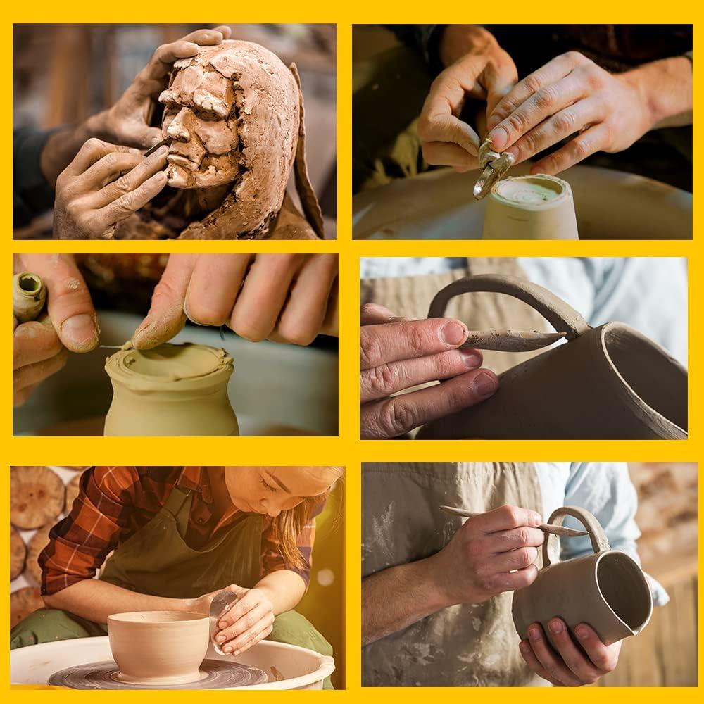 Kit de Herramientas de Escultura de Arcilla Yagugu 19 Piezas