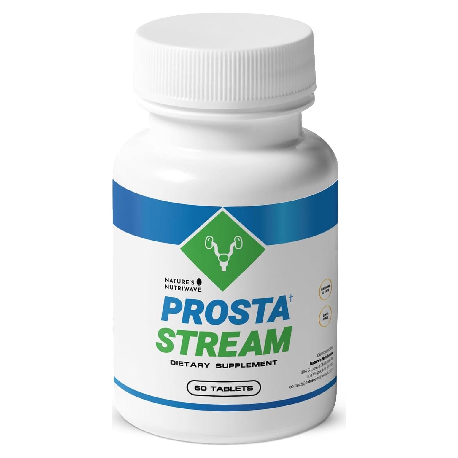ProstaStream Suplemento Natural 60 Cápsulas - Sin OGM, GMP