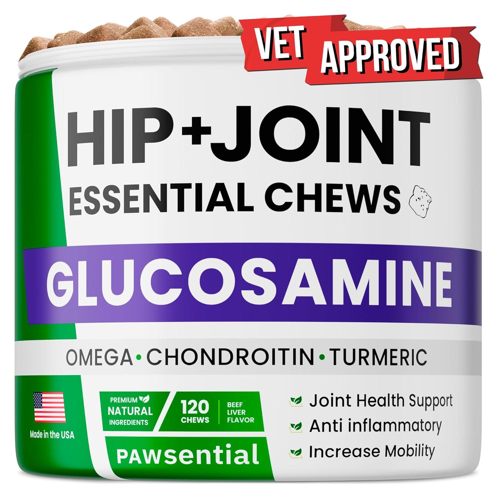Golosinas para Perros Pawsential - Glucosamina 120 Unidades