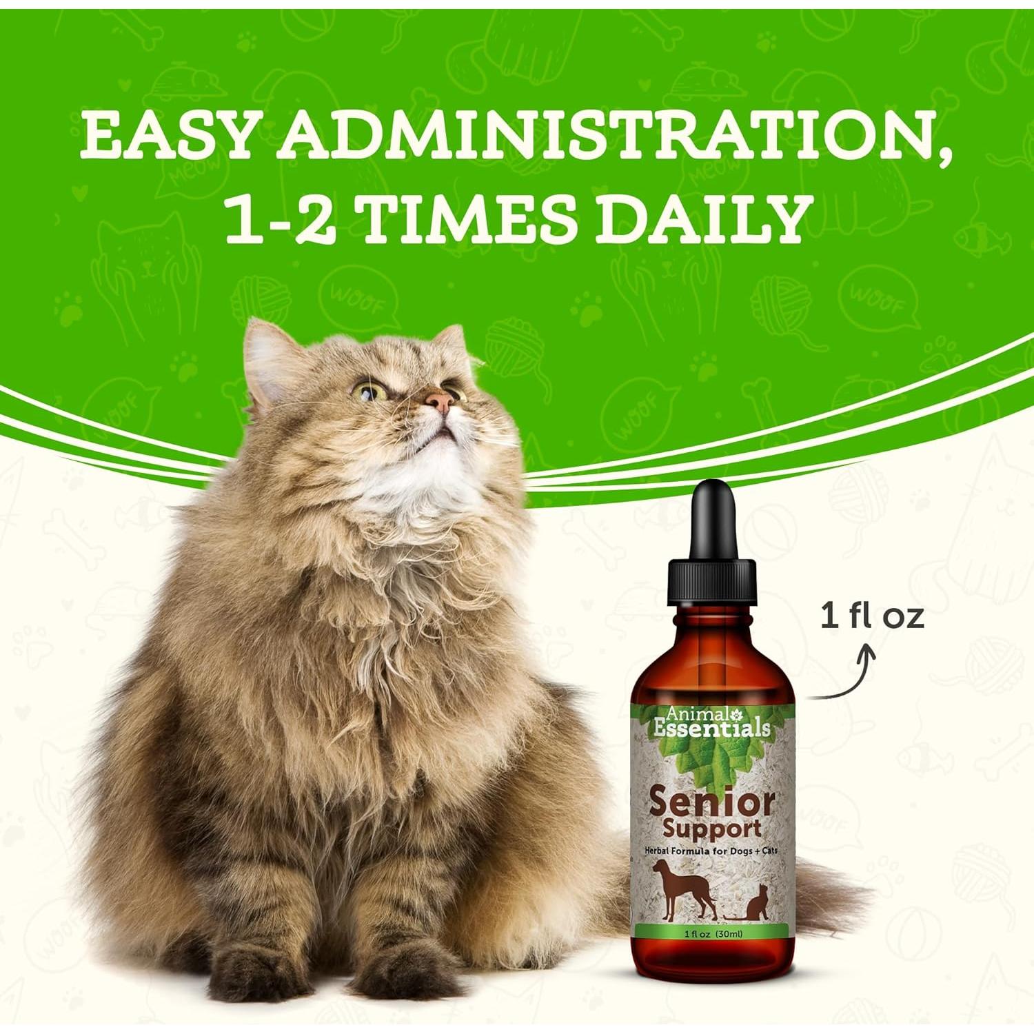 Suplemento Herbal Animal Essentials 30 ml para Perros y Gatos Mayores