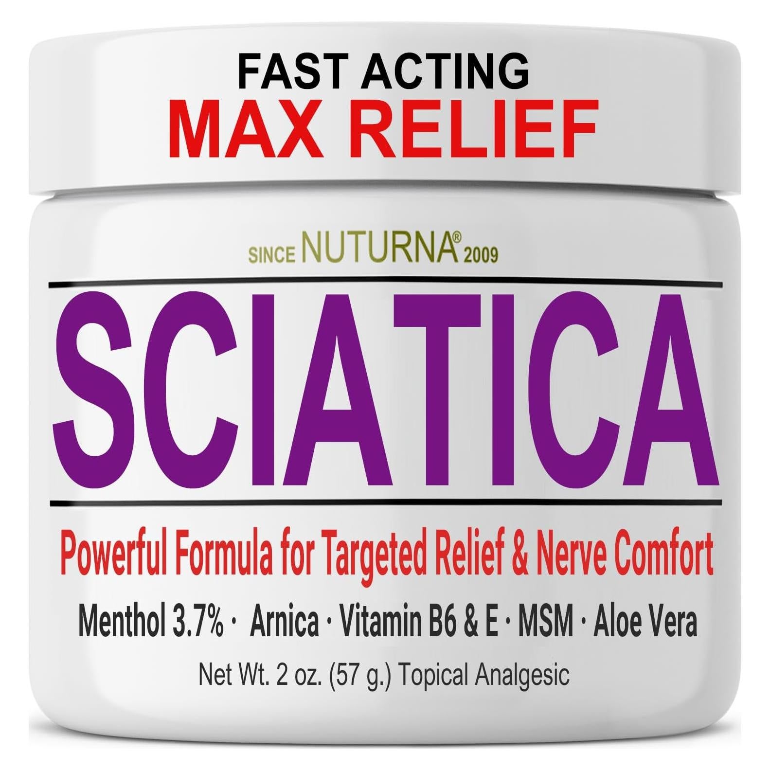Crema para Nervio Ciático Nuturna 59.15 ml - Alivio Rápido