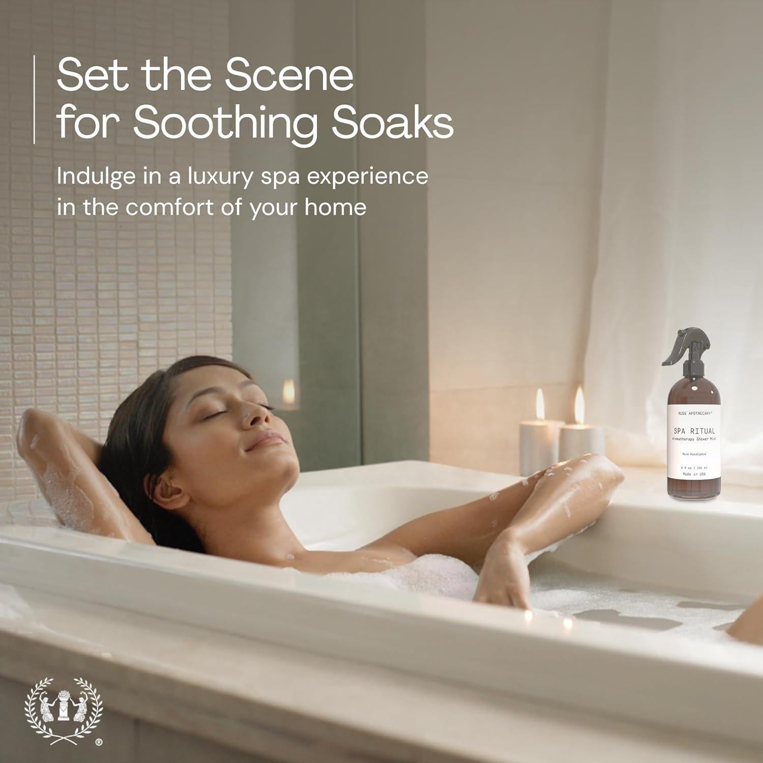 Spray de Ducha Eucalipto Puro Muse Apothecary 59ml - 2 Paquetes