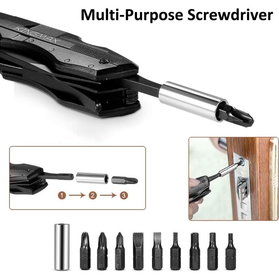 Cuchillo de bolsillo KINGMAX multifuncional acero inoxidable