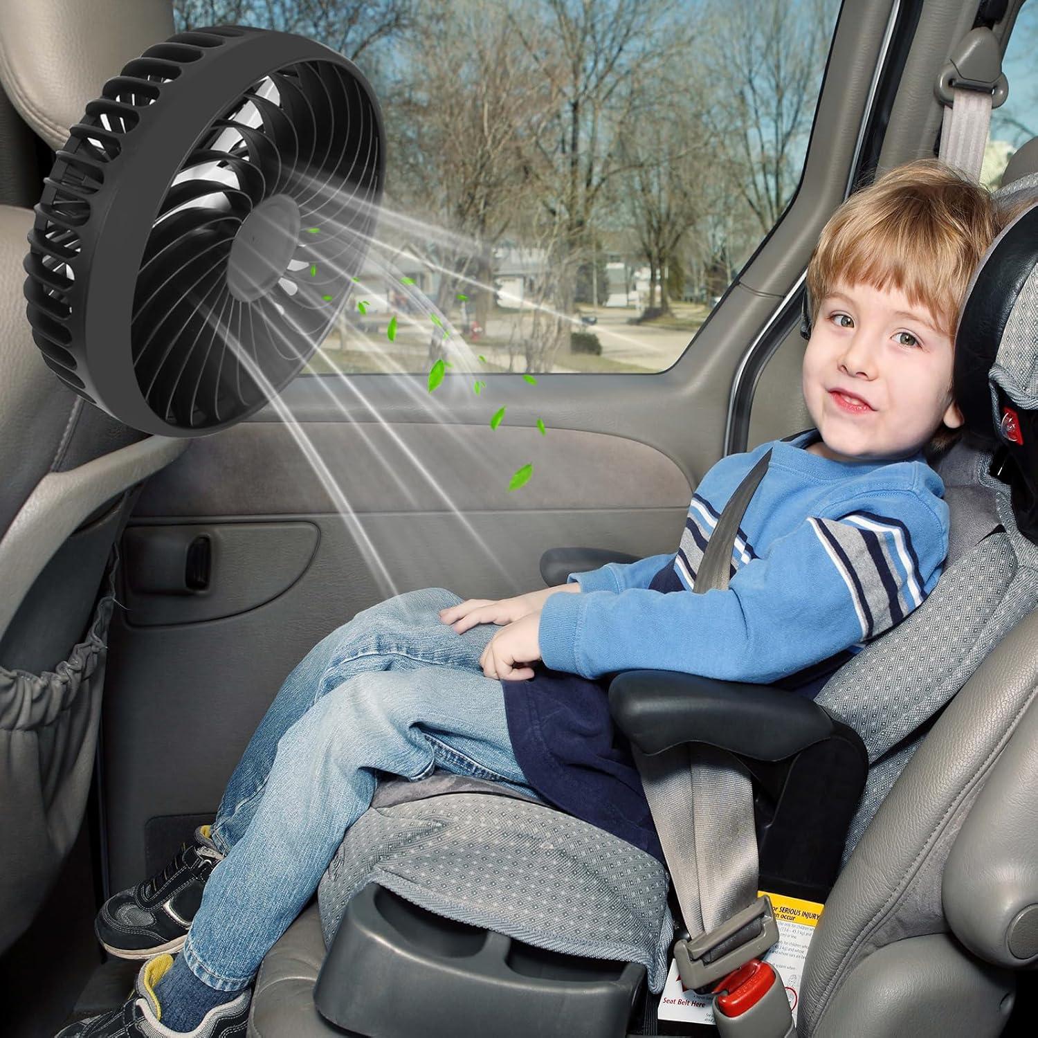 Ventilador de Asiento Trasero Dicross F6501 USB Ajustable