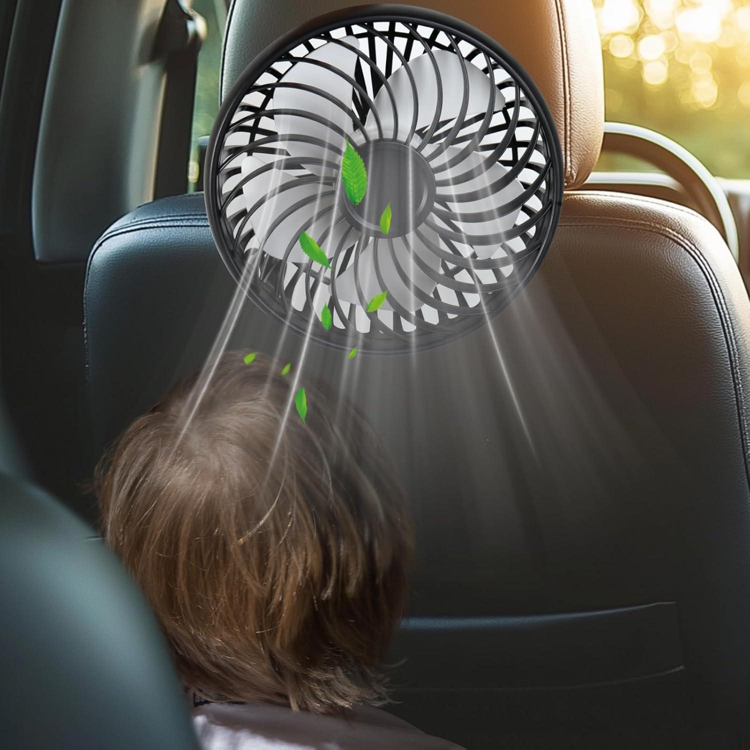 Ventilador de Asiento Trasero Dicross F6501 USB Ajustable