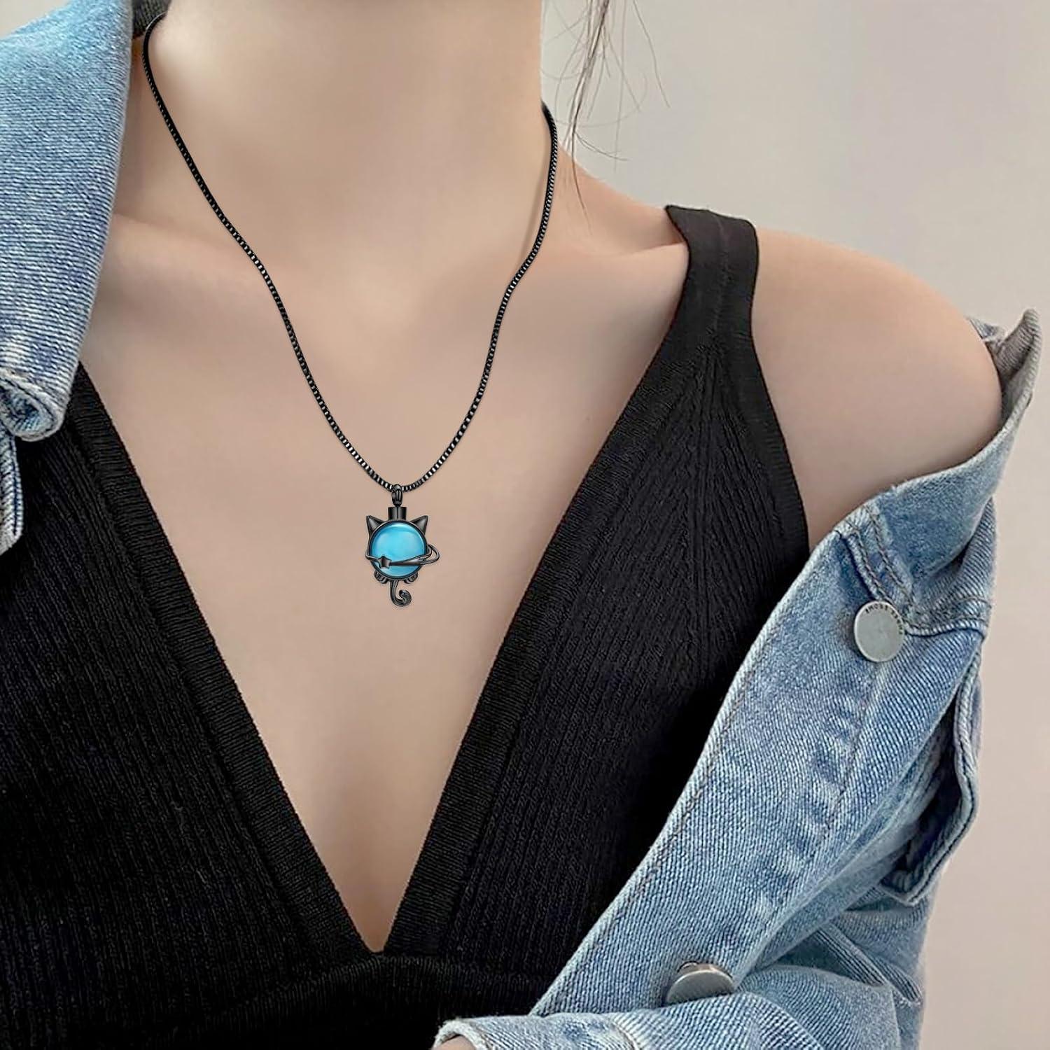 Collar de cremación XSMZB de piedra lunar para cenizas