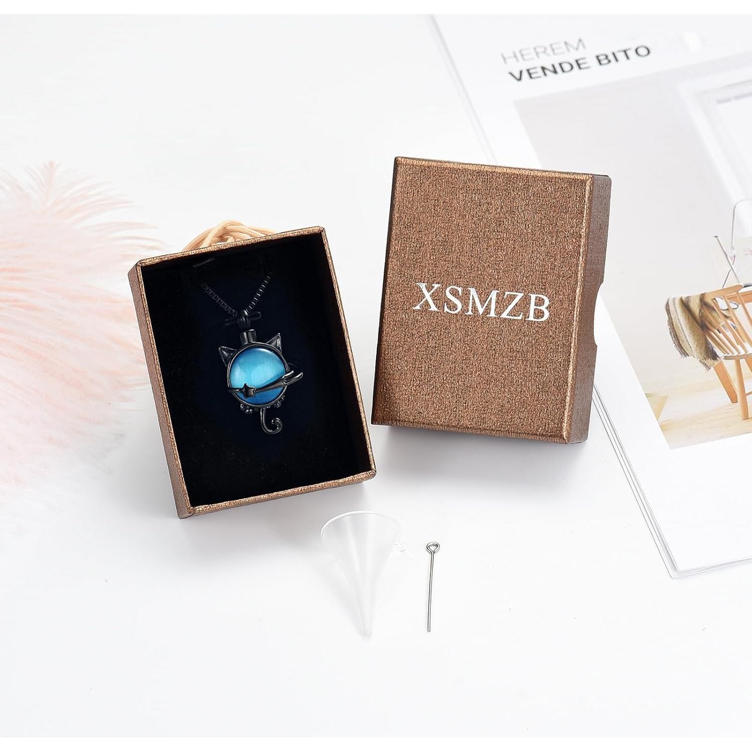 Collar de cremación XSMZB de piedra lunar para cenizas