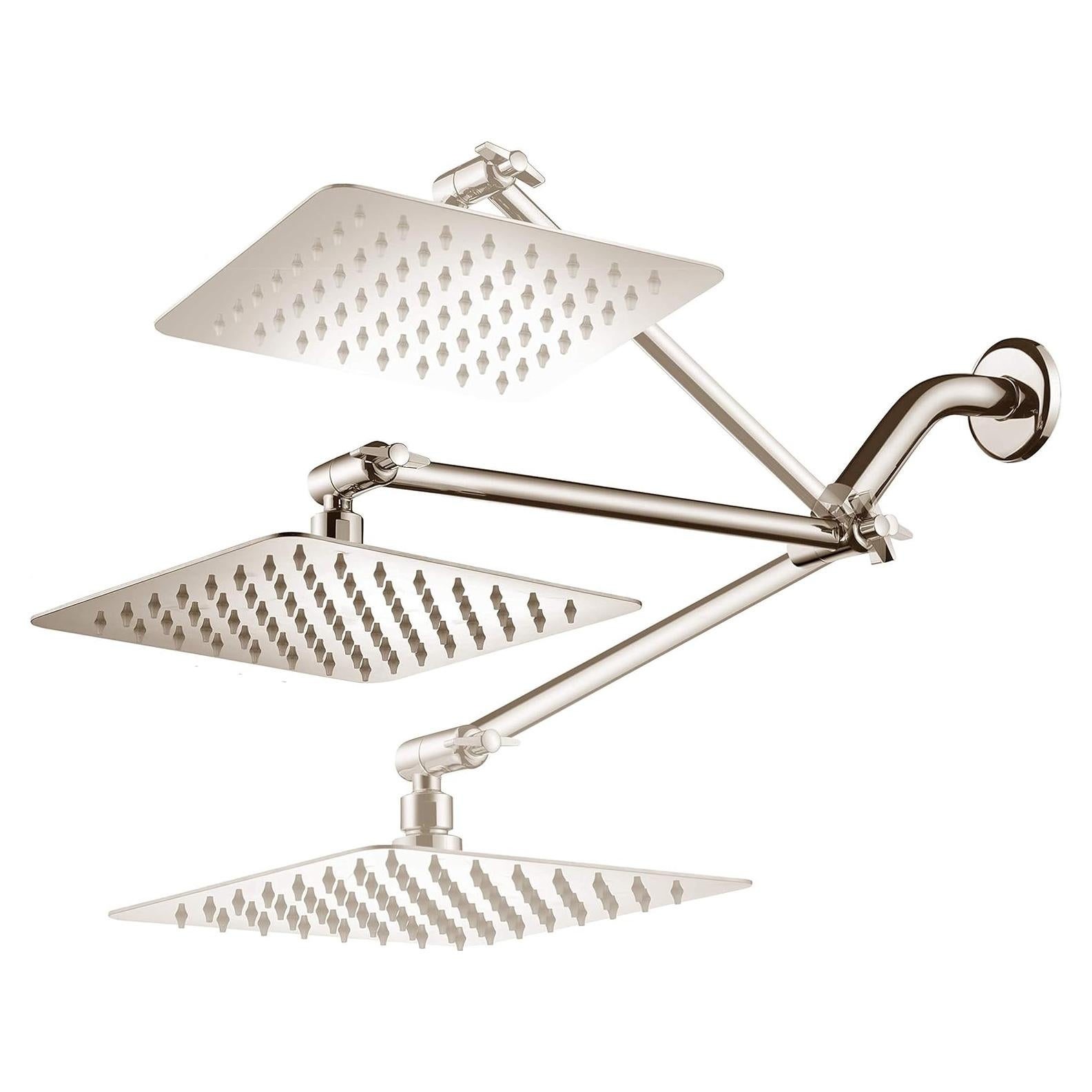 Cabezal de Ducha Cuadrado 10" HotelSpa Acero Inoxidable Niquel