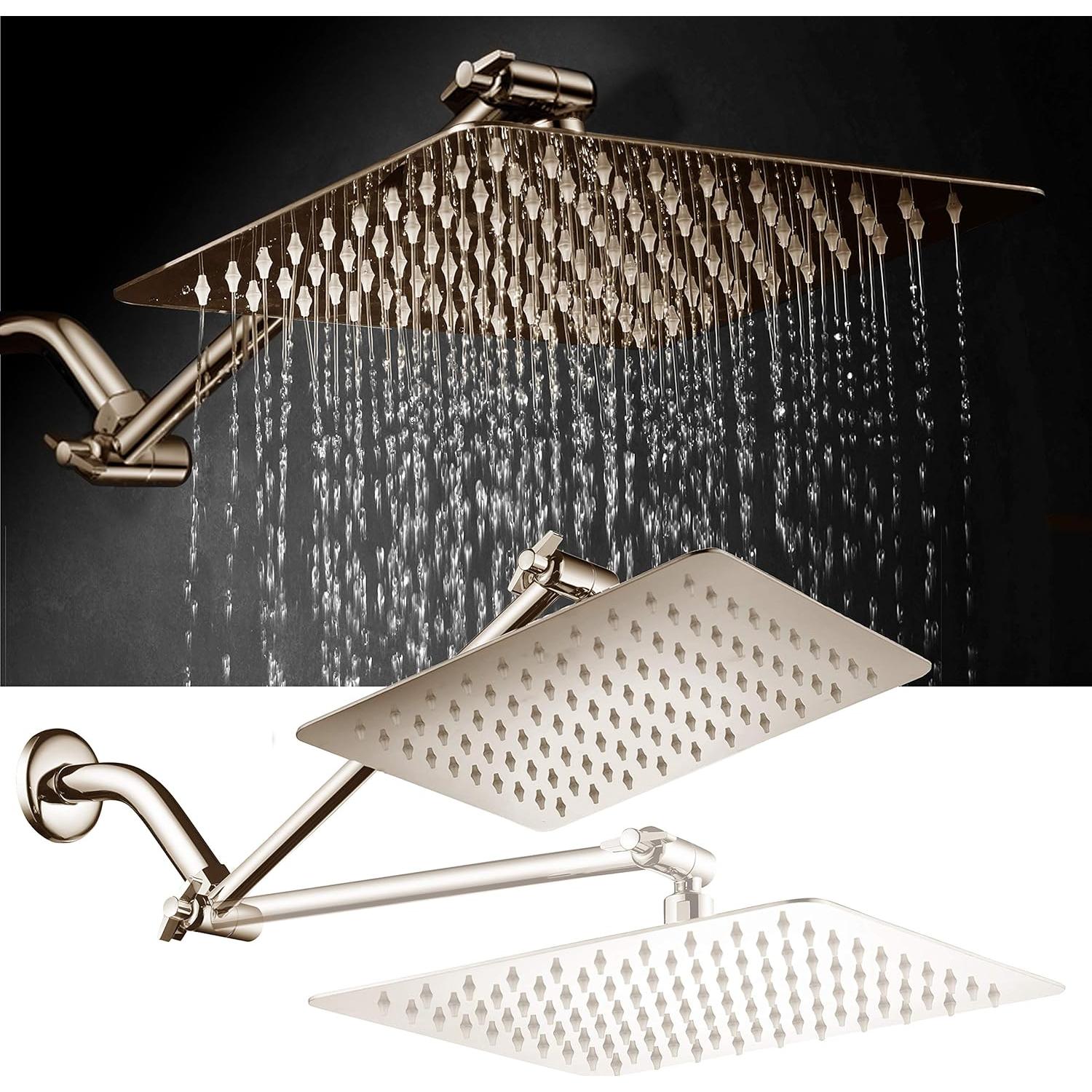 Cabezal de Ducha Cuadrado 10" HotelSpa Acero Inoxidable Niquel