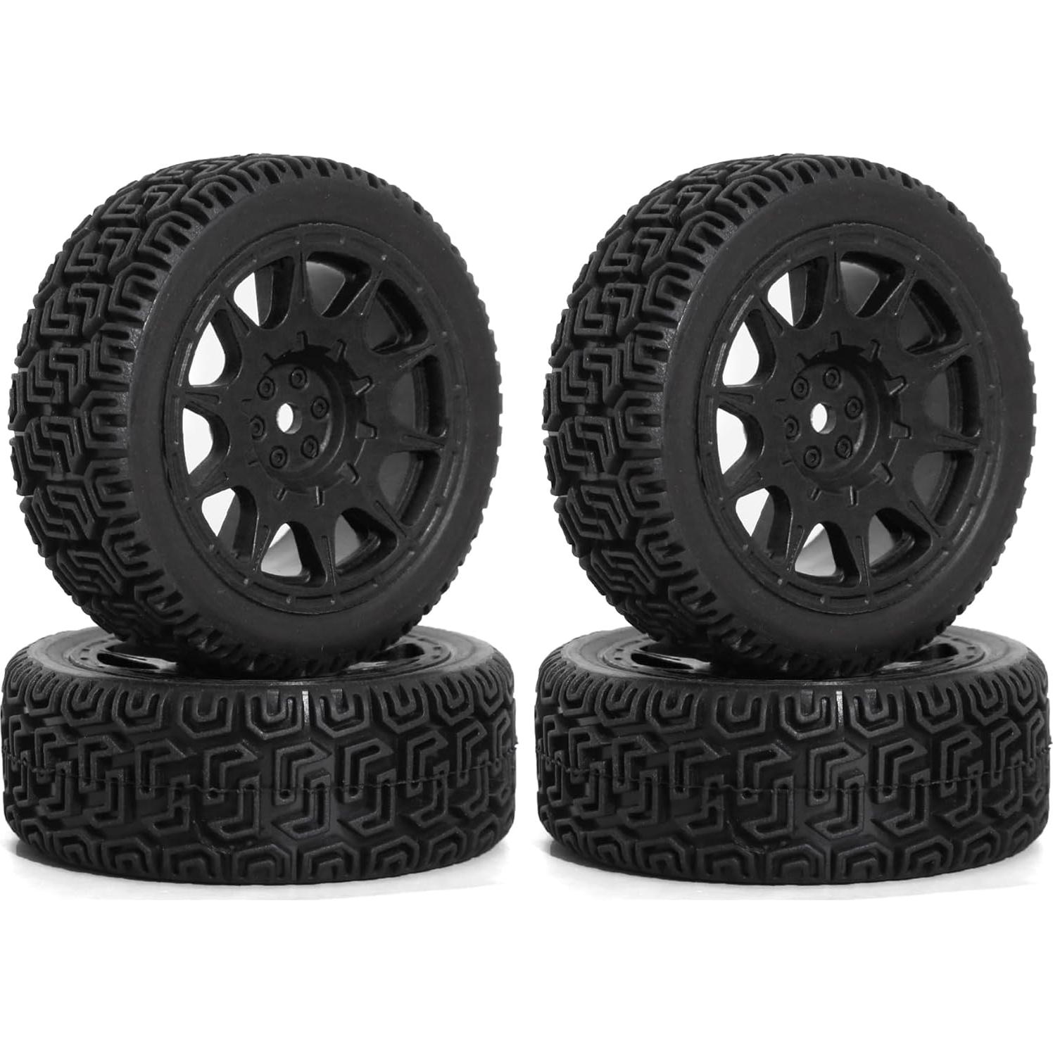 Neumáticos Runflat 1/10 JIHAIYEMENGZHEN 68mm Off-road 4 PCS
