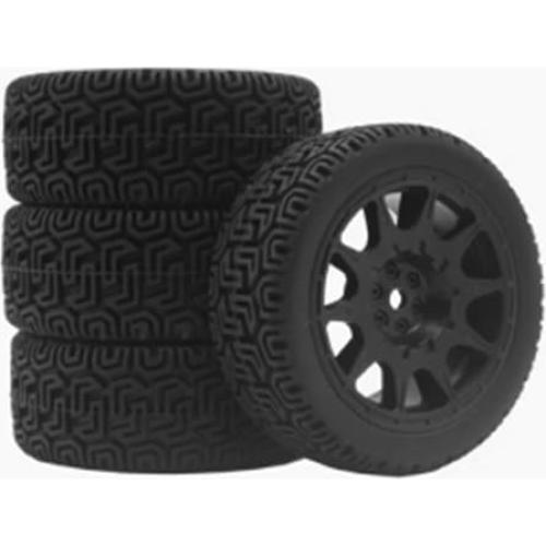 Neumáticos Runflat 1/10 JIHAIYEMENGZHEN 68mm Off-road 4 PCS