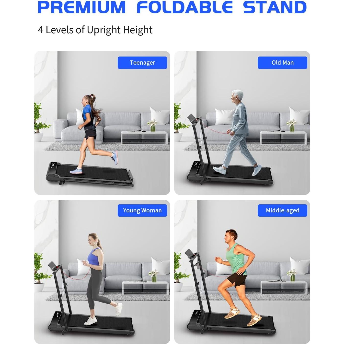 Caminadora Plegable VIPLAT EC7 - 2 en 1 con Control Remoto